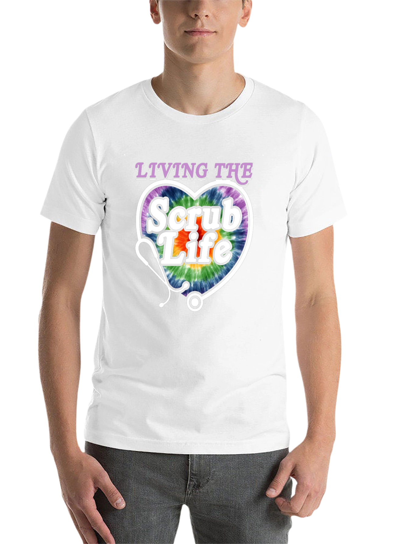 Black Living The Scrub Life Graphic Tee view 14