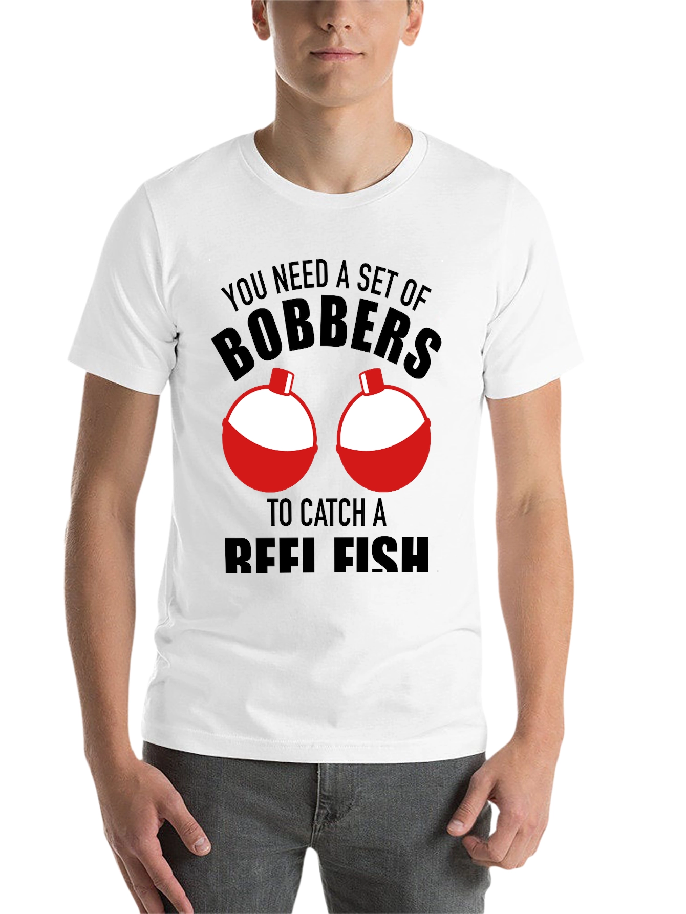 Black Funny Fishing Bobbers T-Shirt - Catch Reelfish view 14