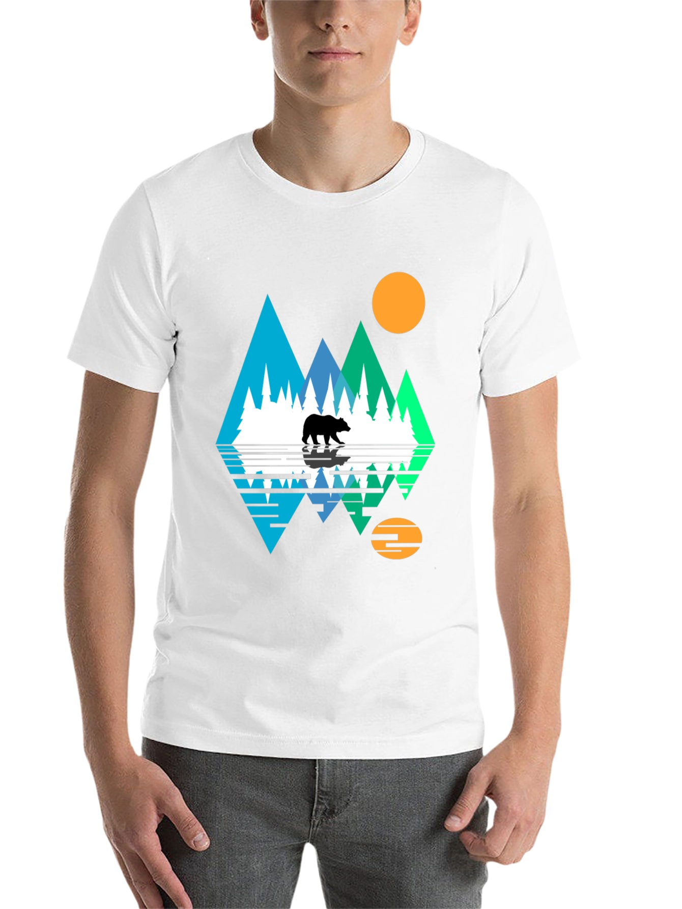 Black Bear Mountain Graphic T-Shirt view 14