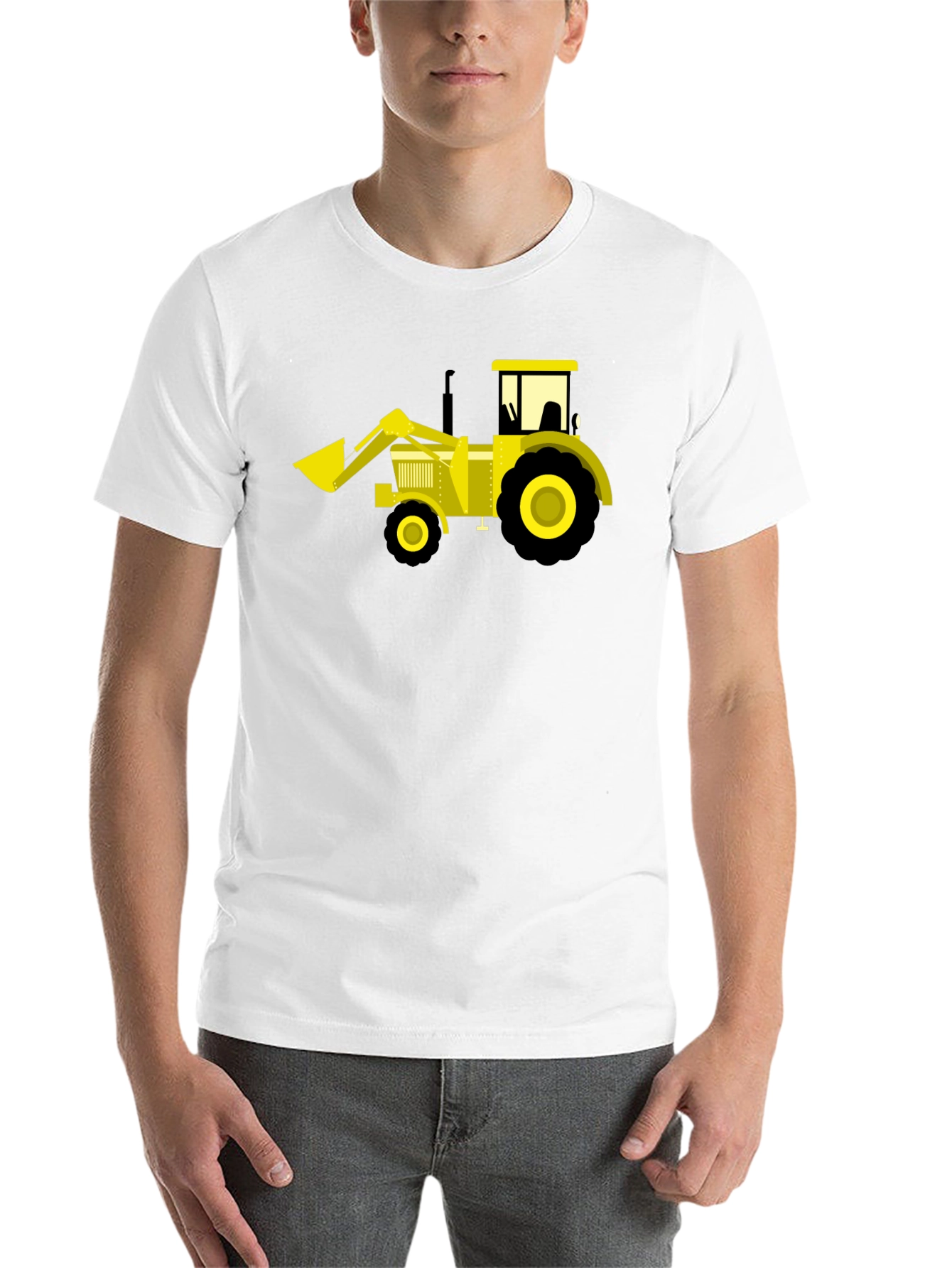 Black Black Tractor Graphic Tee - Fun & Unique view 14
