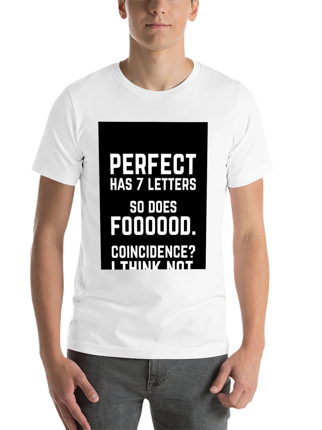 Black Perfect Foodie Tee - Funny Coincidence T-Shirt view 14