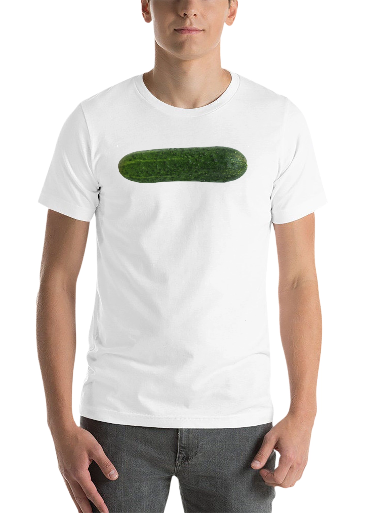 Black Funny Pickle T-Shirt - Novelty Food Tee view 14