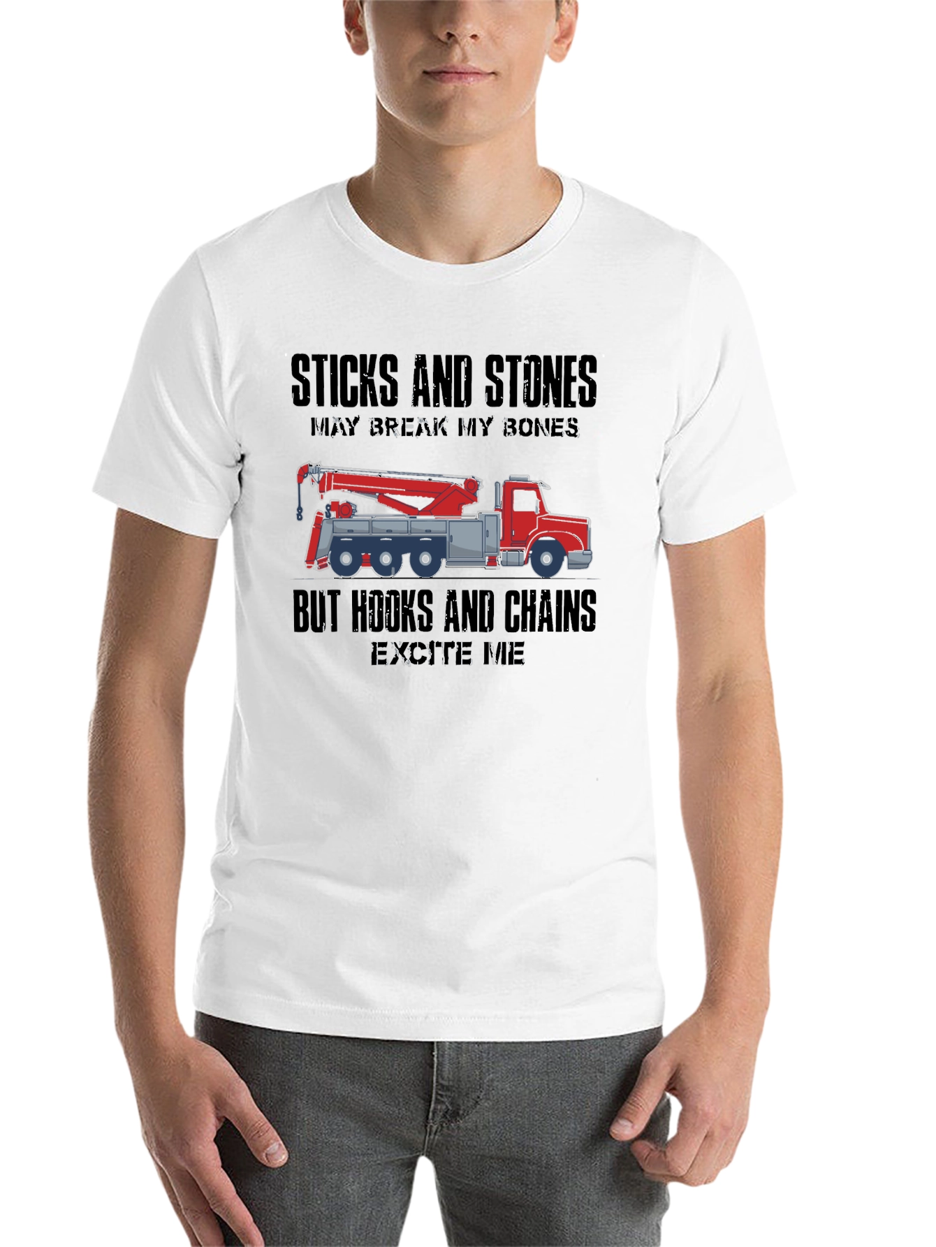 Crane Operator T-Shirt - Hooks & Chains - 14