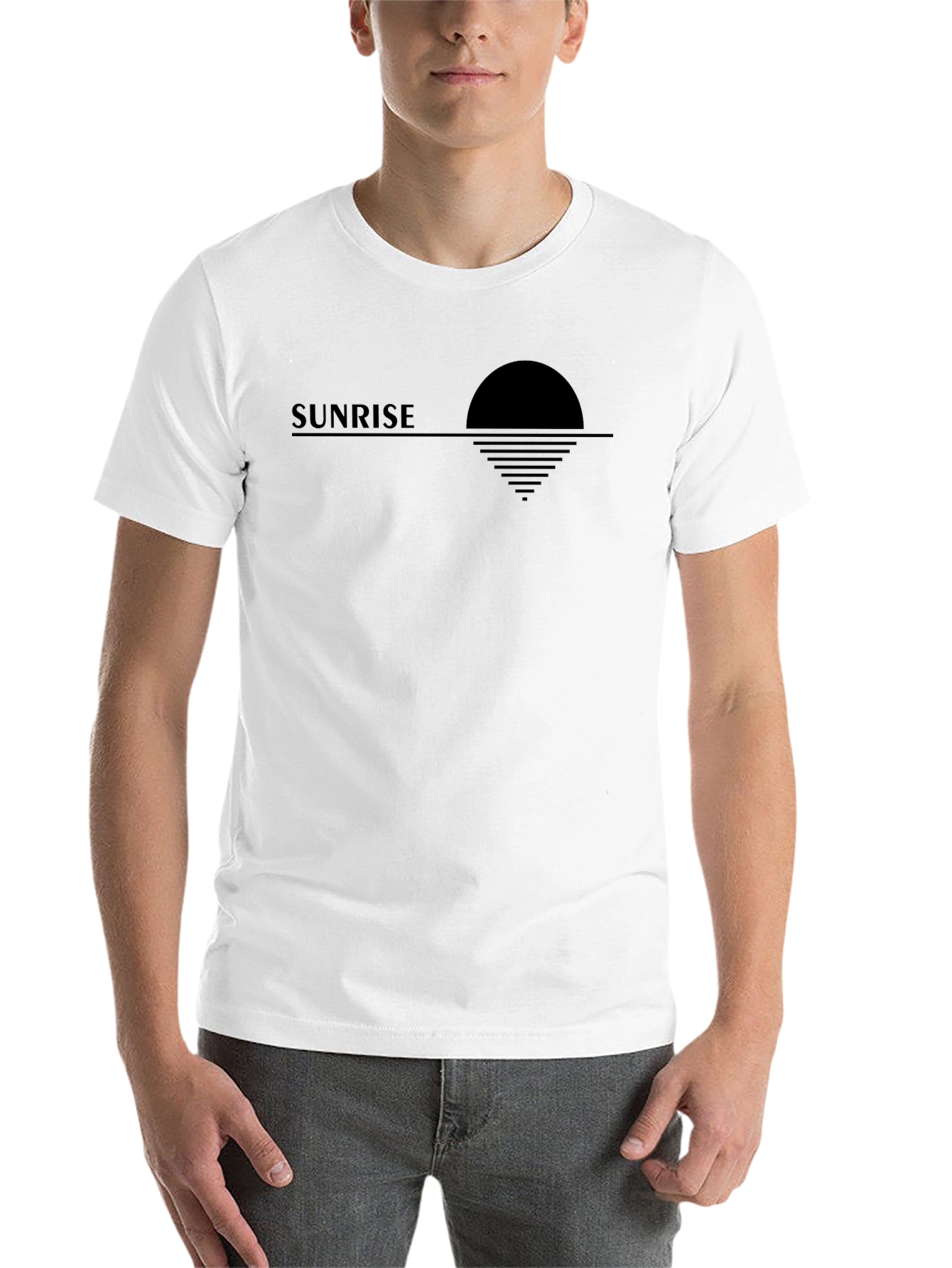 Black Sunrise Graphic T-Shirt - Black Tee view 14