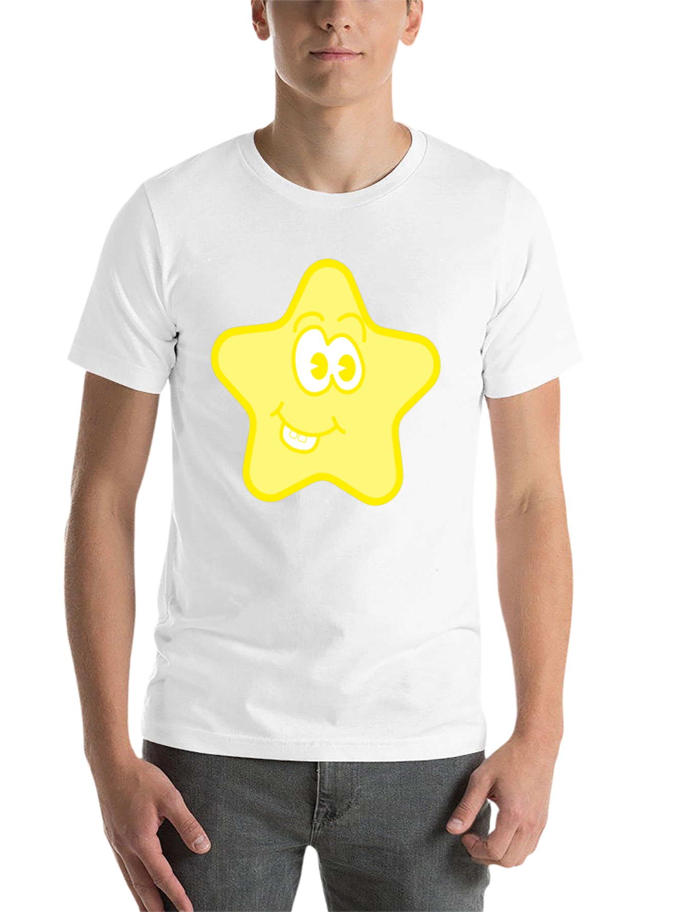 Black Funny Star Graphic Tee - Black view 14