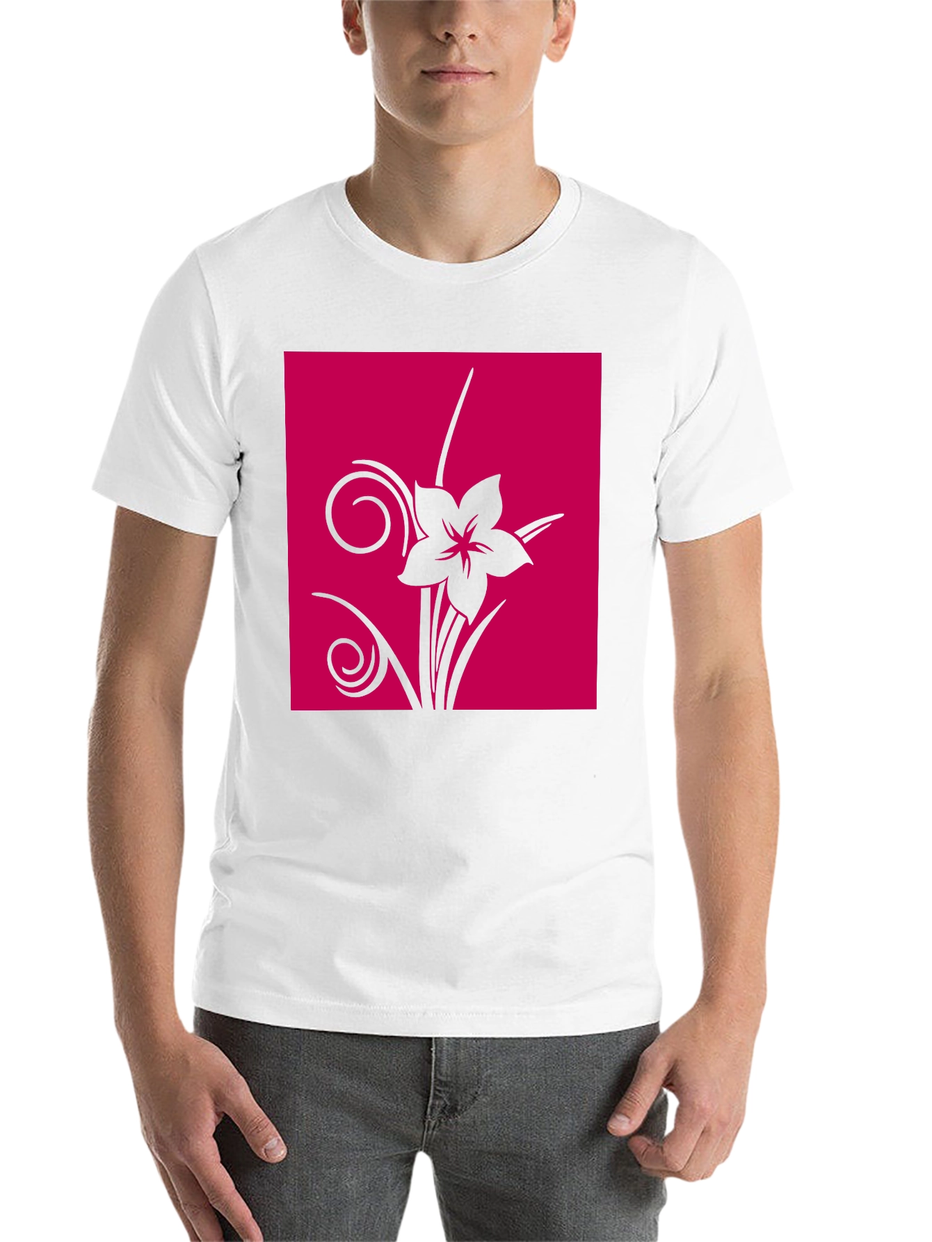 Black Floral Graphic Tee - Black view 14