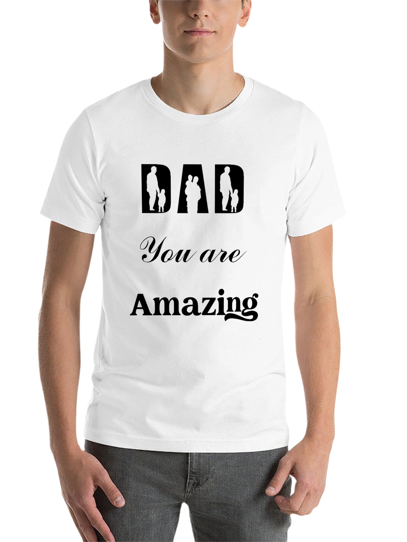 Black Dad You are Amazing T-Shirt view 14