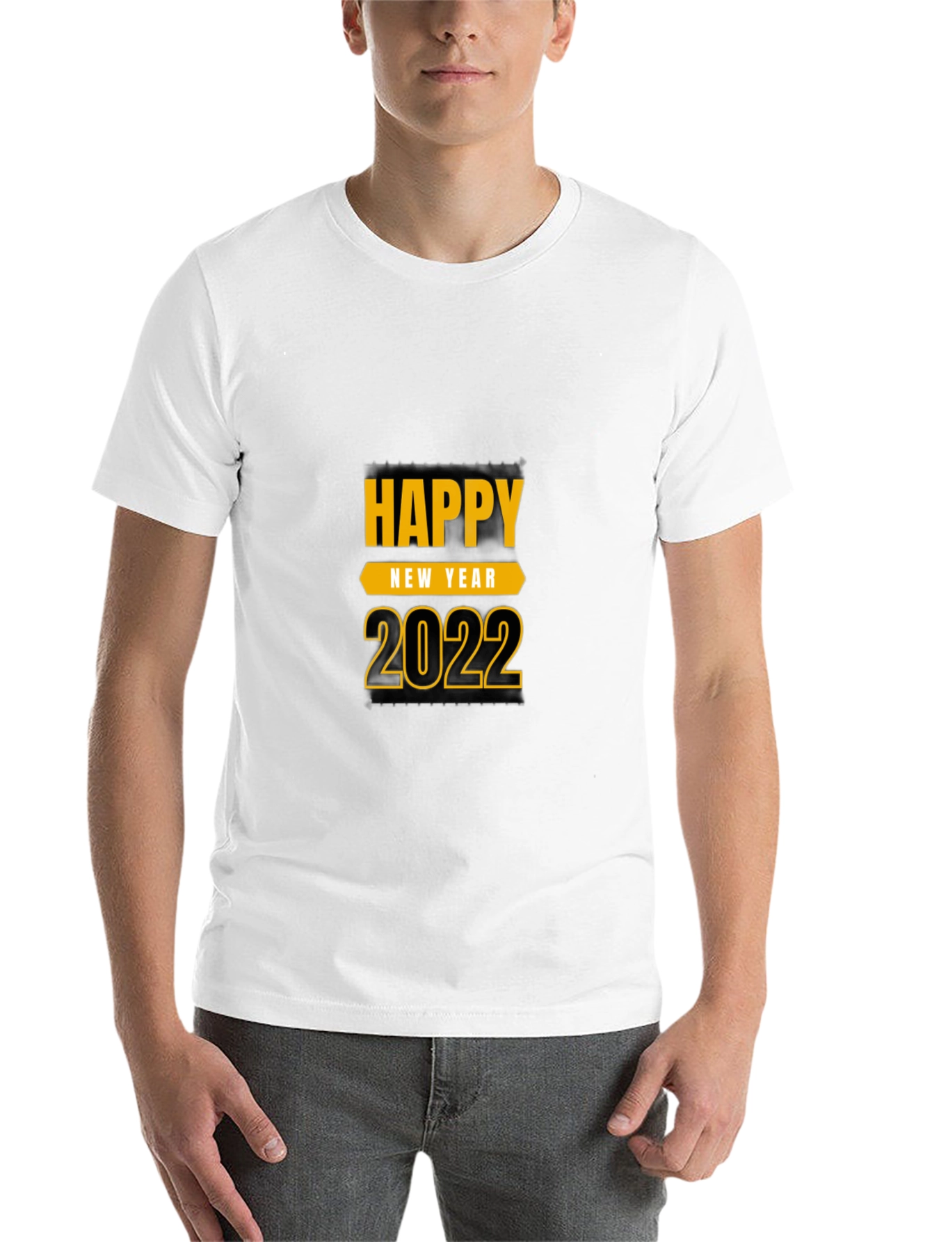 Black Happy New Year 2022 Black T-Shirt view 14