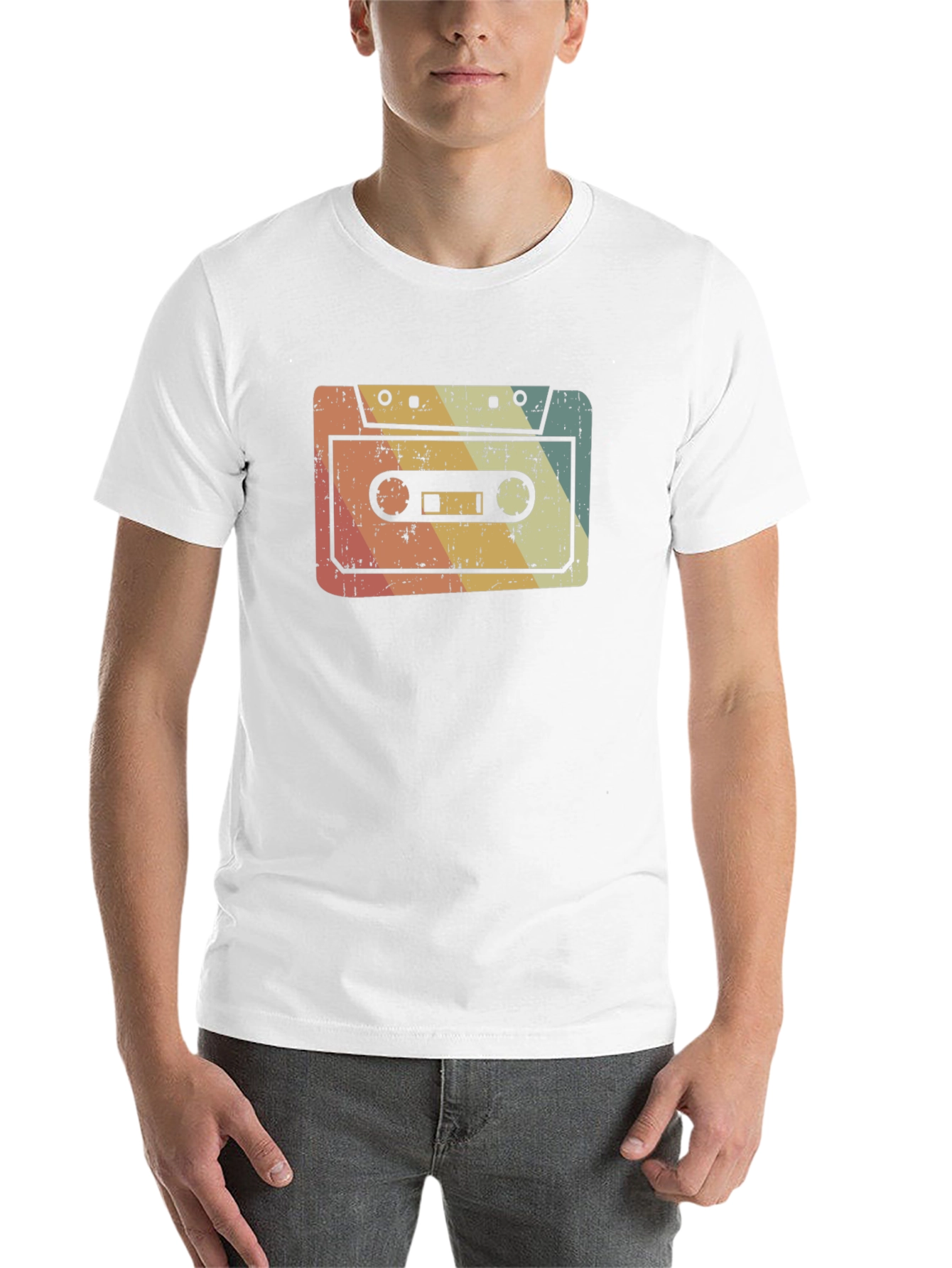 Black Retro Cassette Tape Graphic Tee view 14