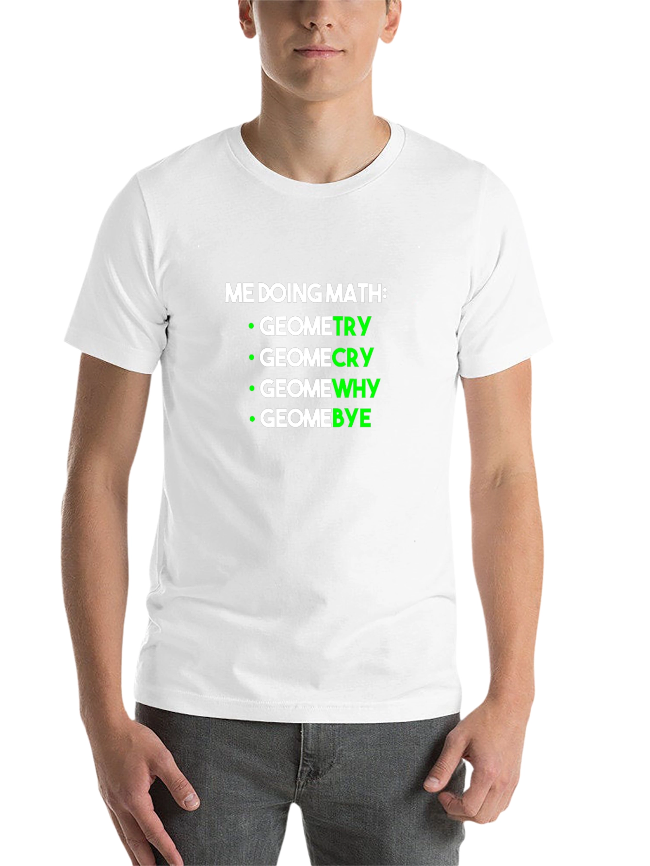Black Math Humor Geometry T-Shirt view 14