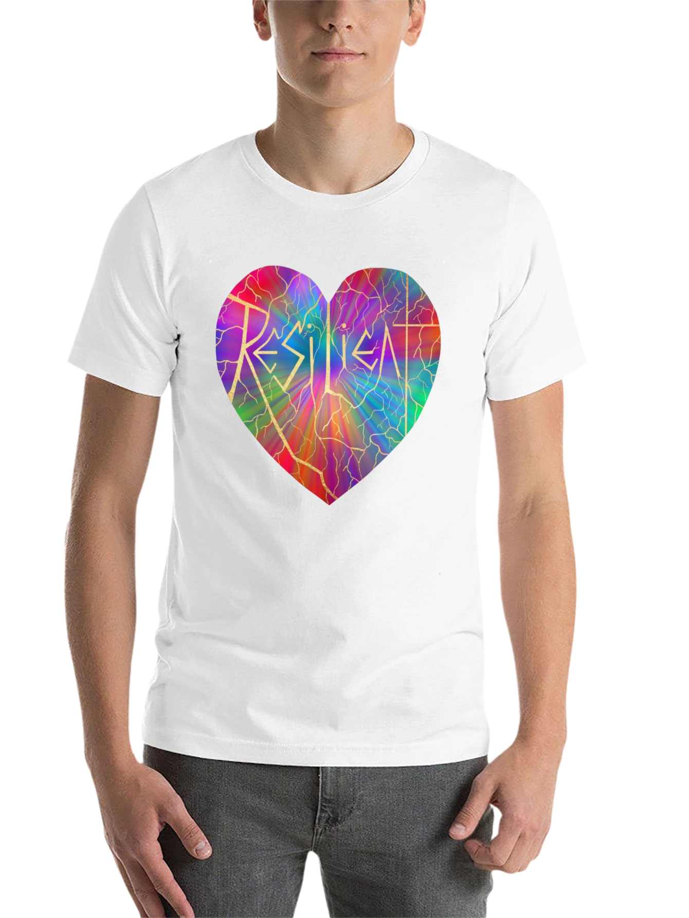 Black Resilient Heart Graphic T-Shirt - Stylish & Meaningful view 14