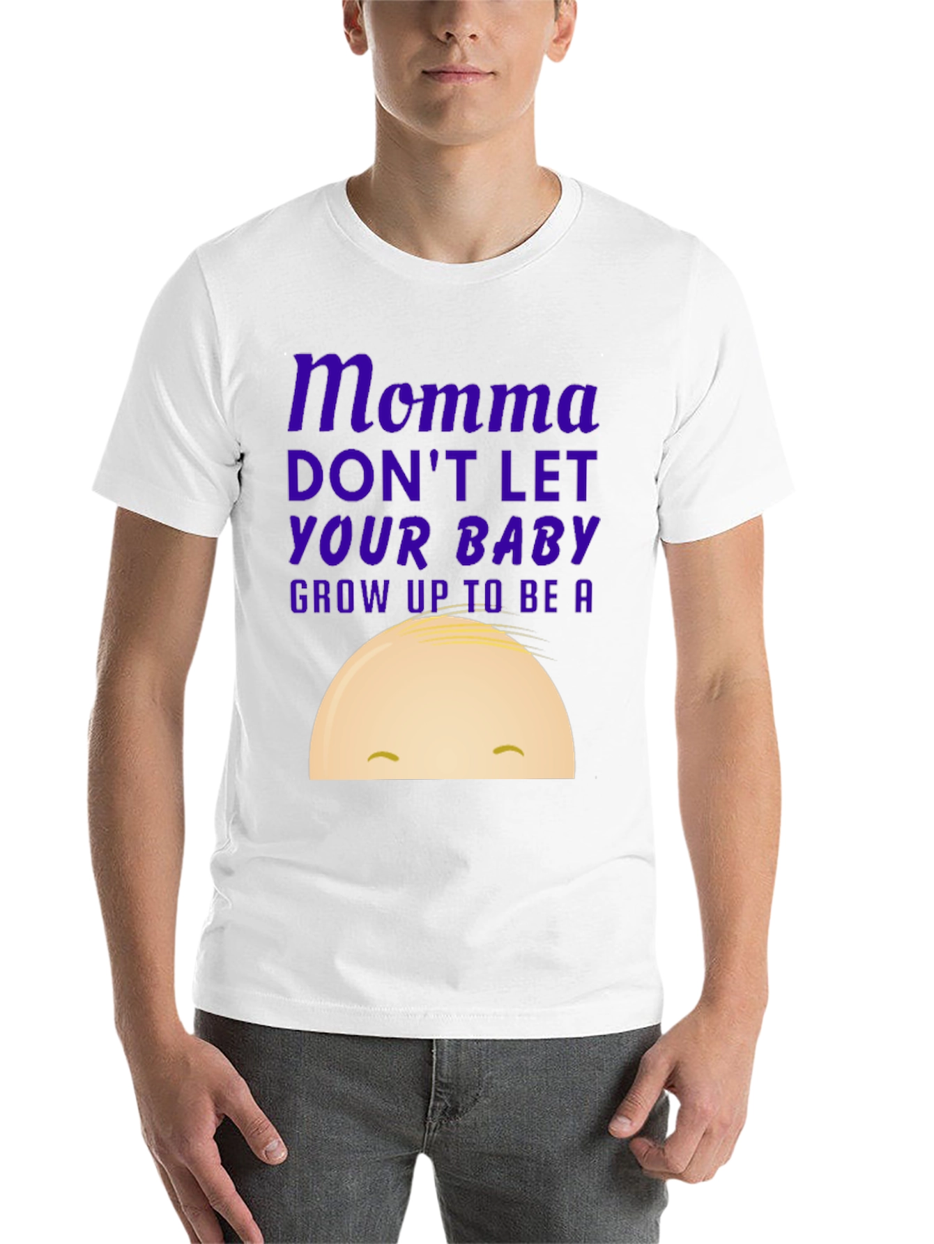 Black Momma Don't Let Your Baby Grow Up Graphic Tee view 14
