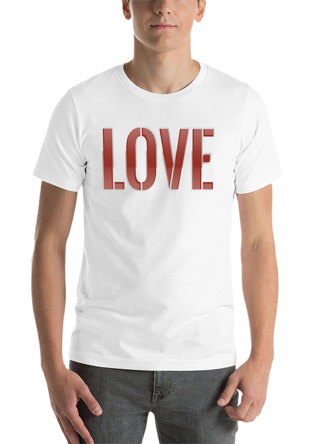 Black Love Graphic Tee - Classic Black Cotton Blend view 14