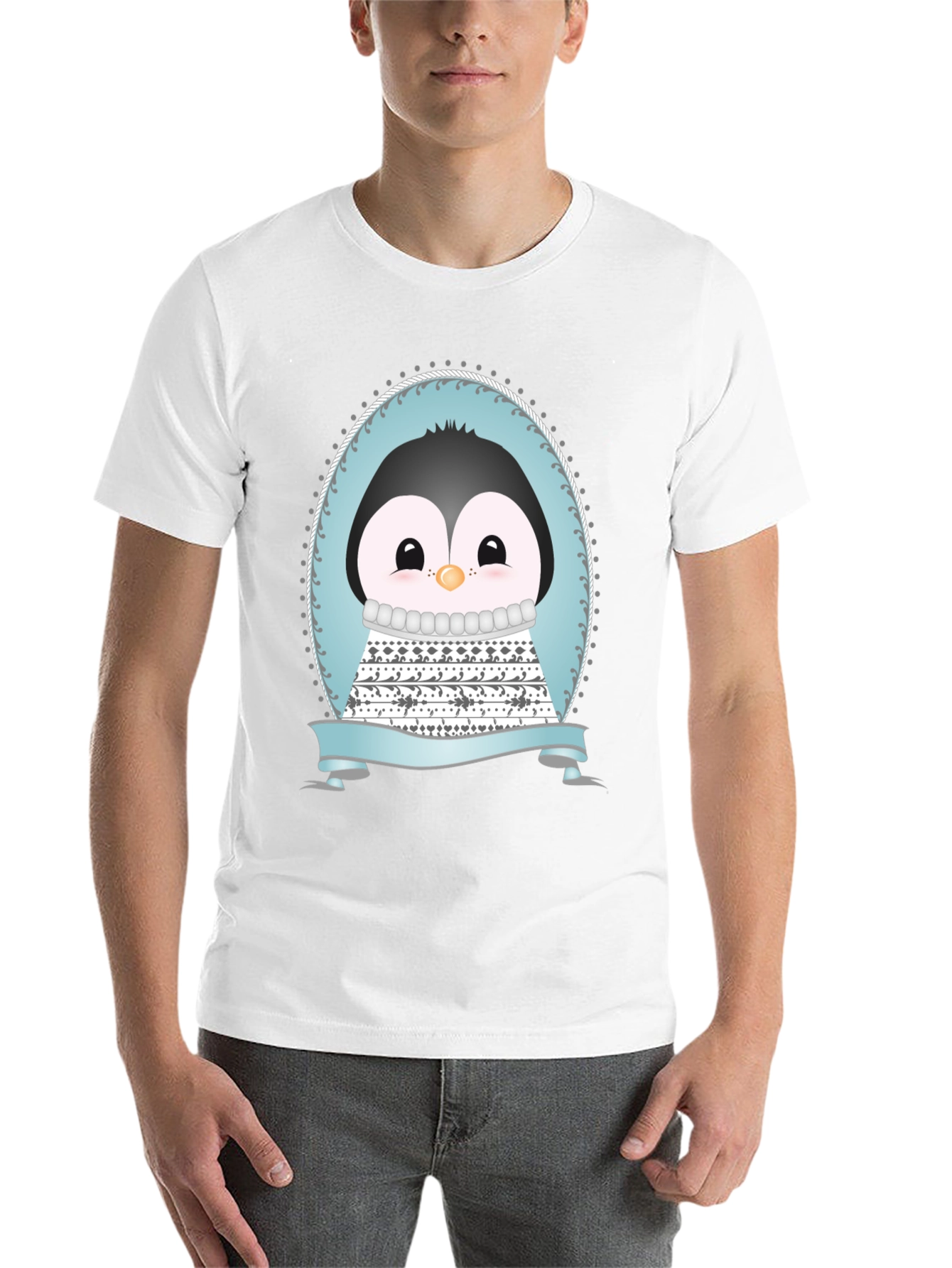 Black Penguin Graphic Tee - Cute Cartoon Design view 14