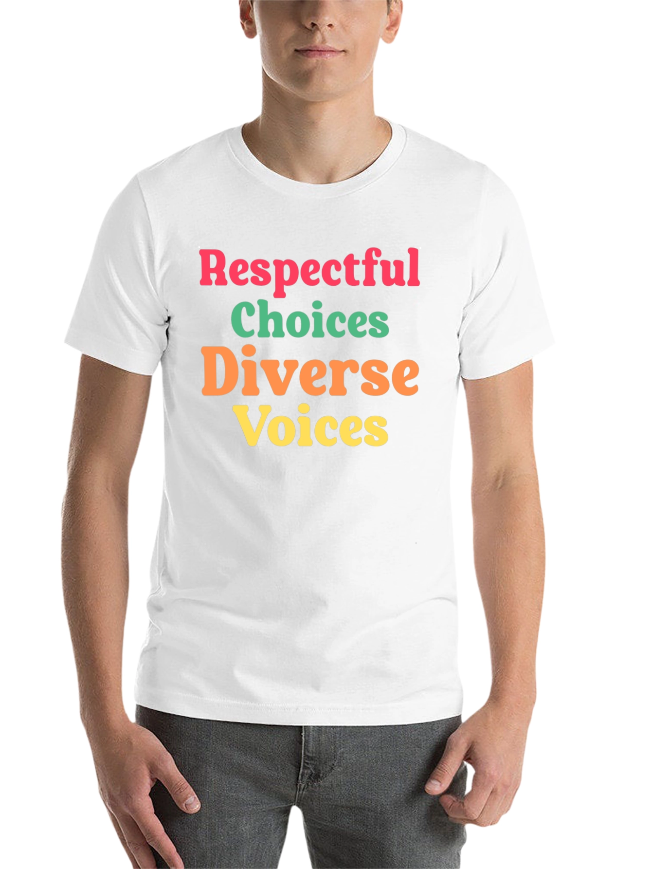 Black Respectful Choices T-Shirt view 14