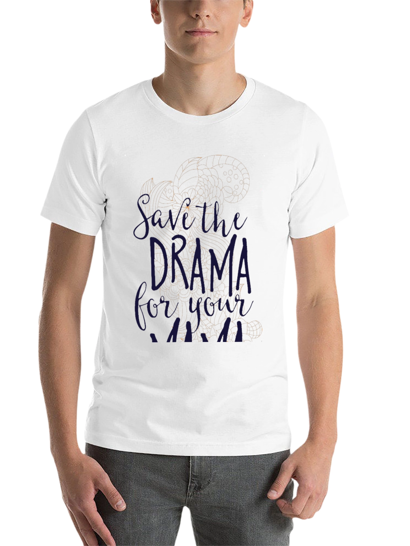 Black Drama Queen T-Shirt, Black, Unisex view 14