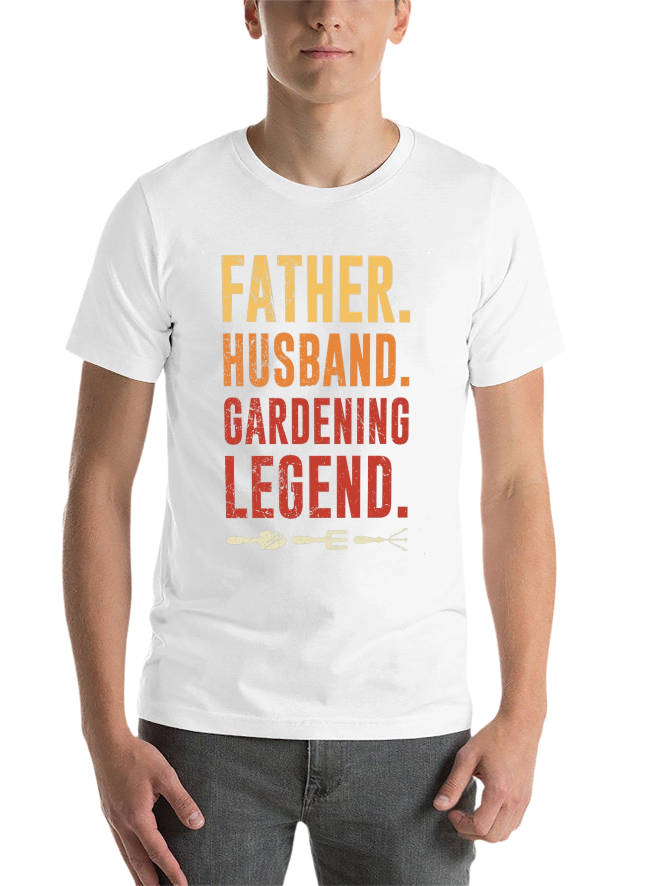 Black Father Husband Gardening Legend Graphic T-Shirt view 14