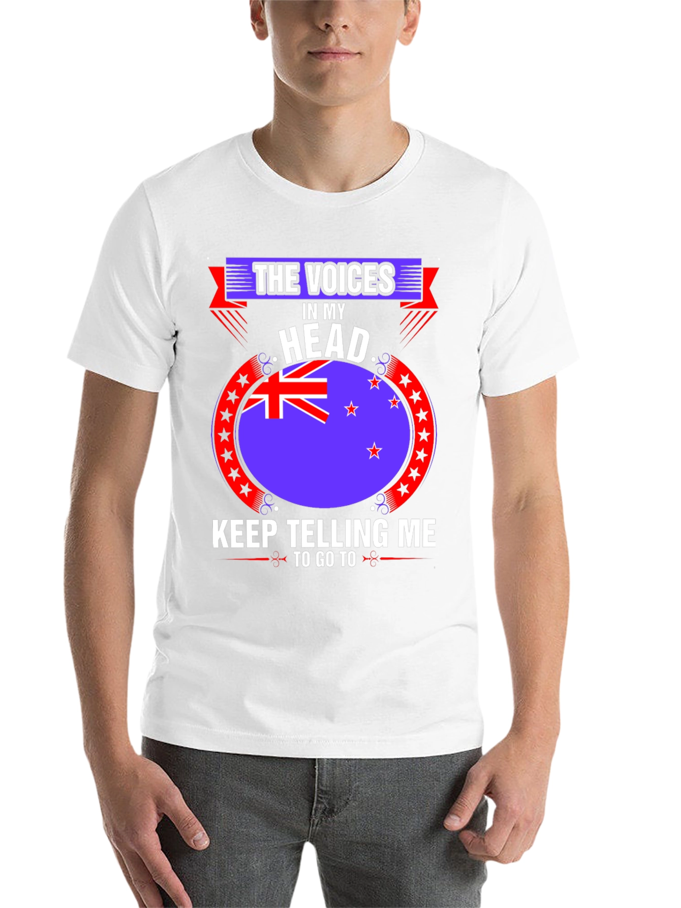 Black Voices In My Head T-Shirt - New Zealand view 14