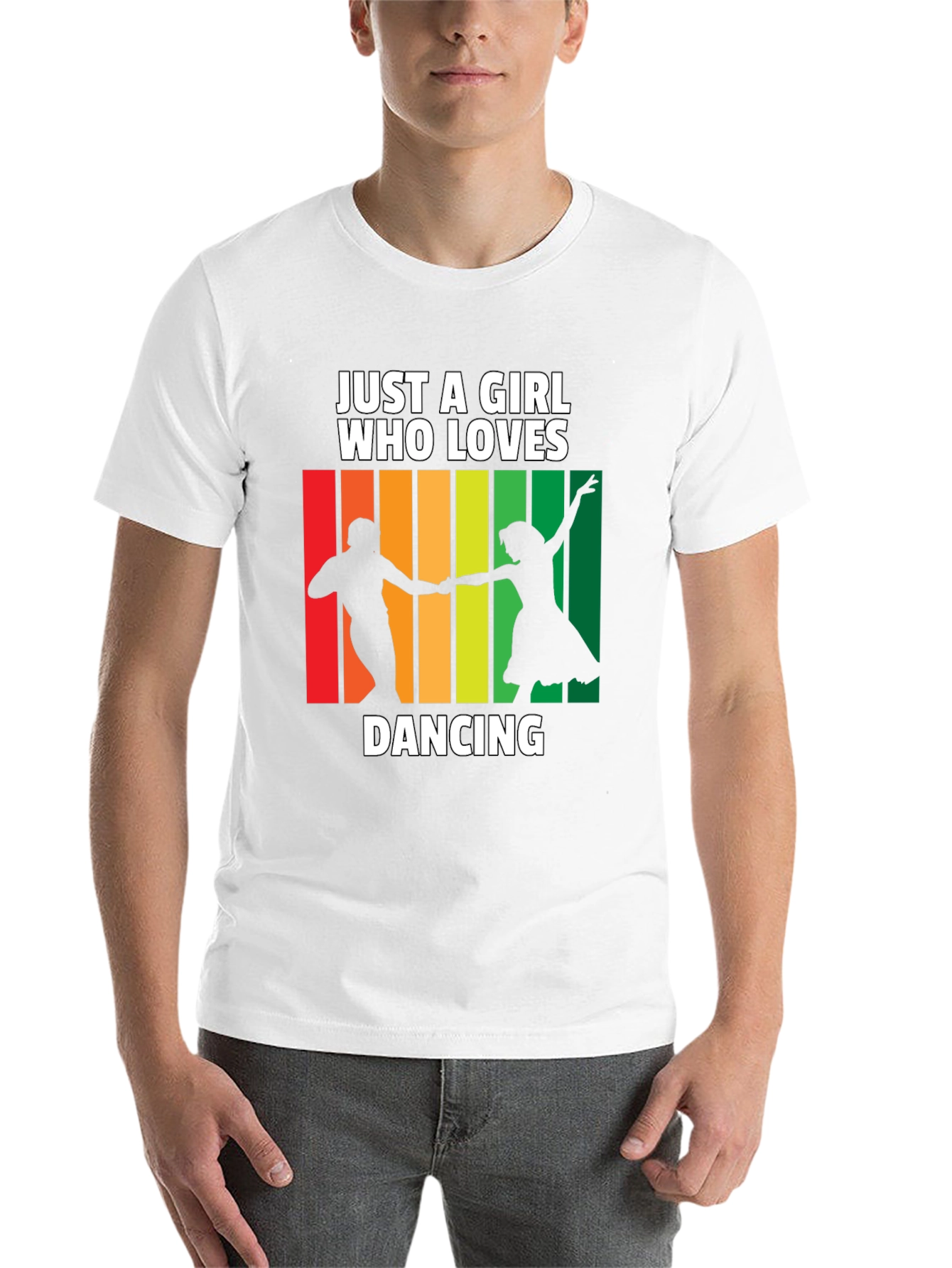 Black Dancing Lover T-Shirt: Just a Girl Who Loves Dancing Tee view 14