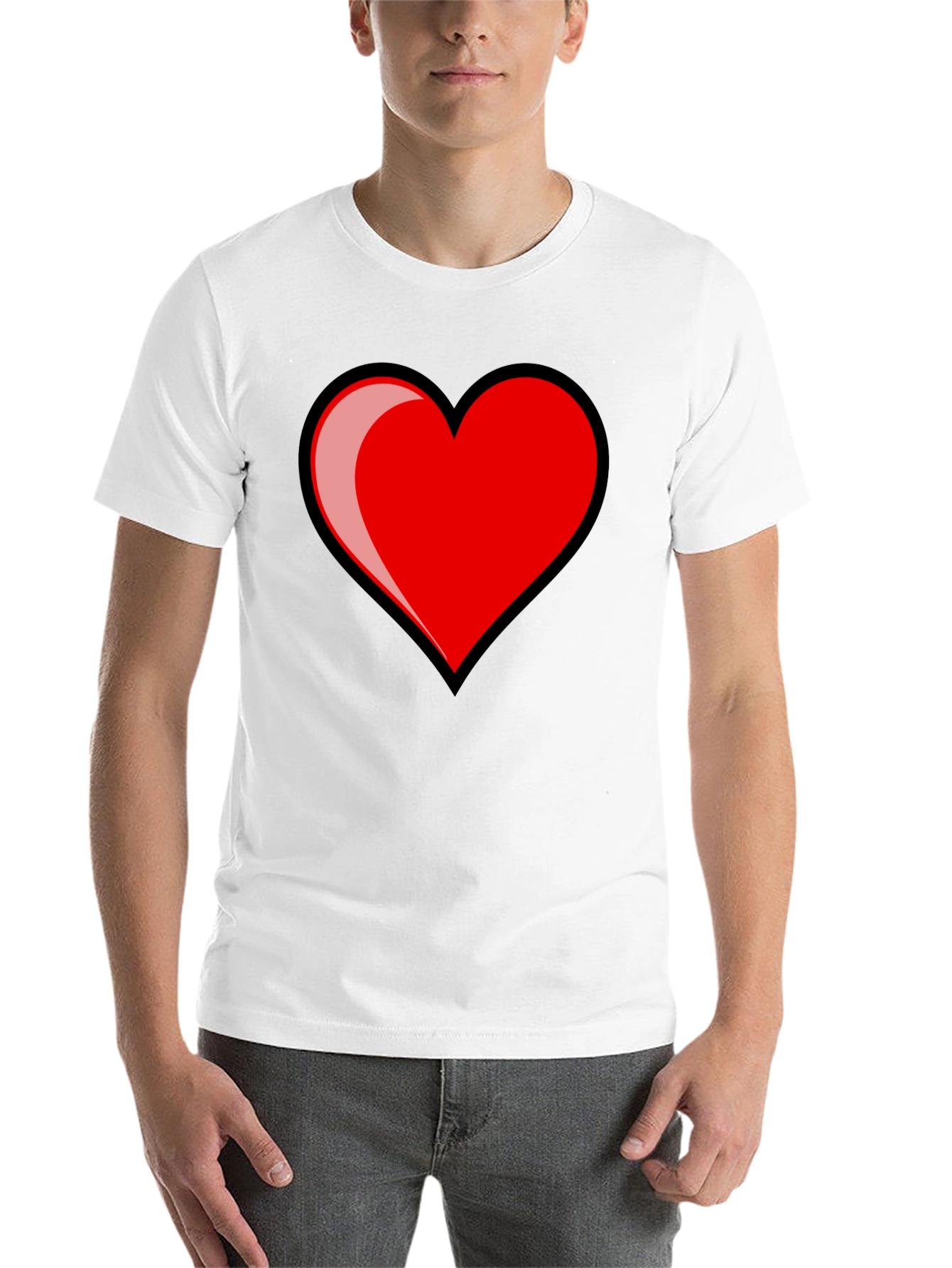 Black Heart Graphic Black T-Shirt view 14
