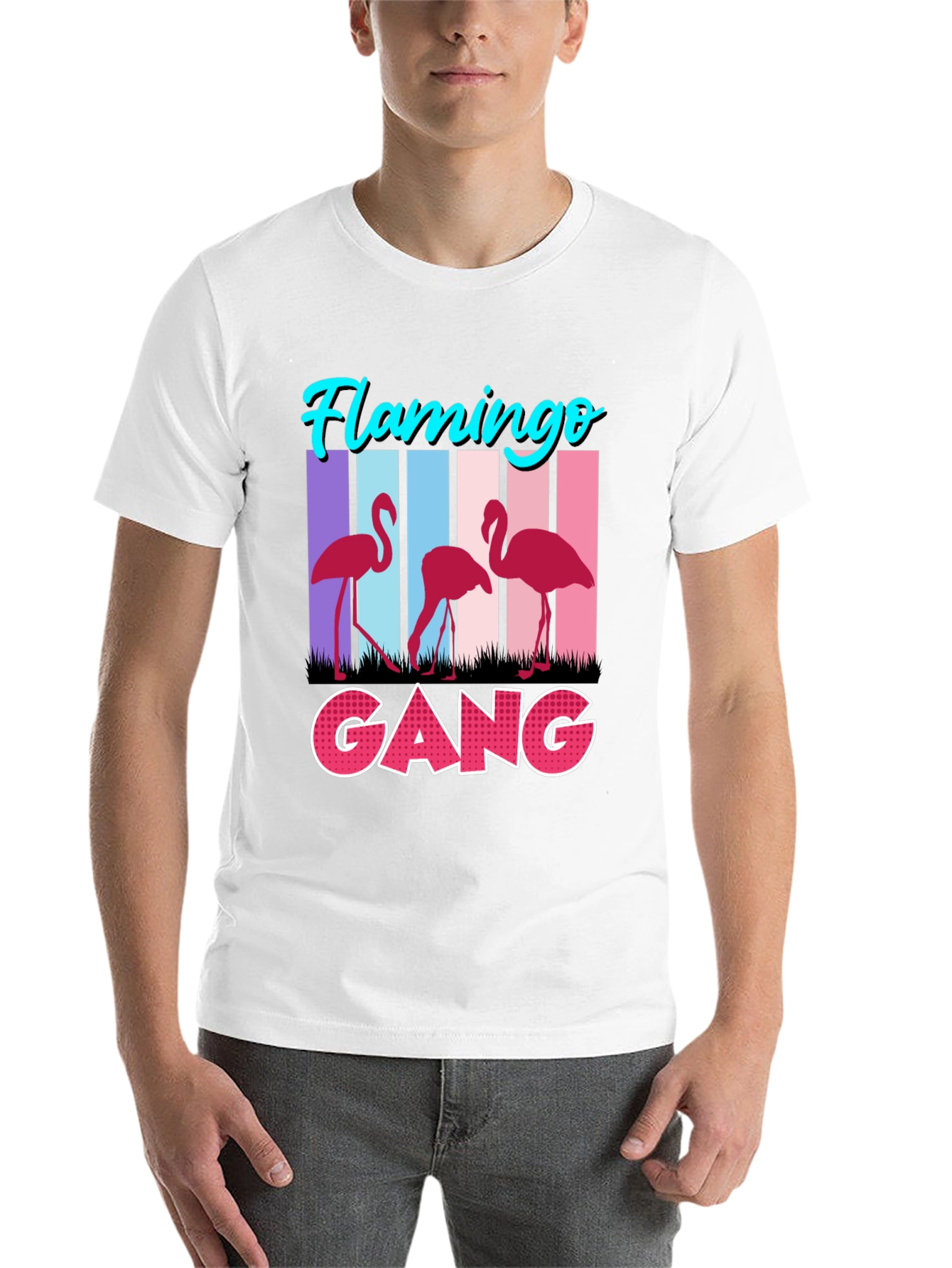 Black Flamingo Gang Graphic Tee view 14
