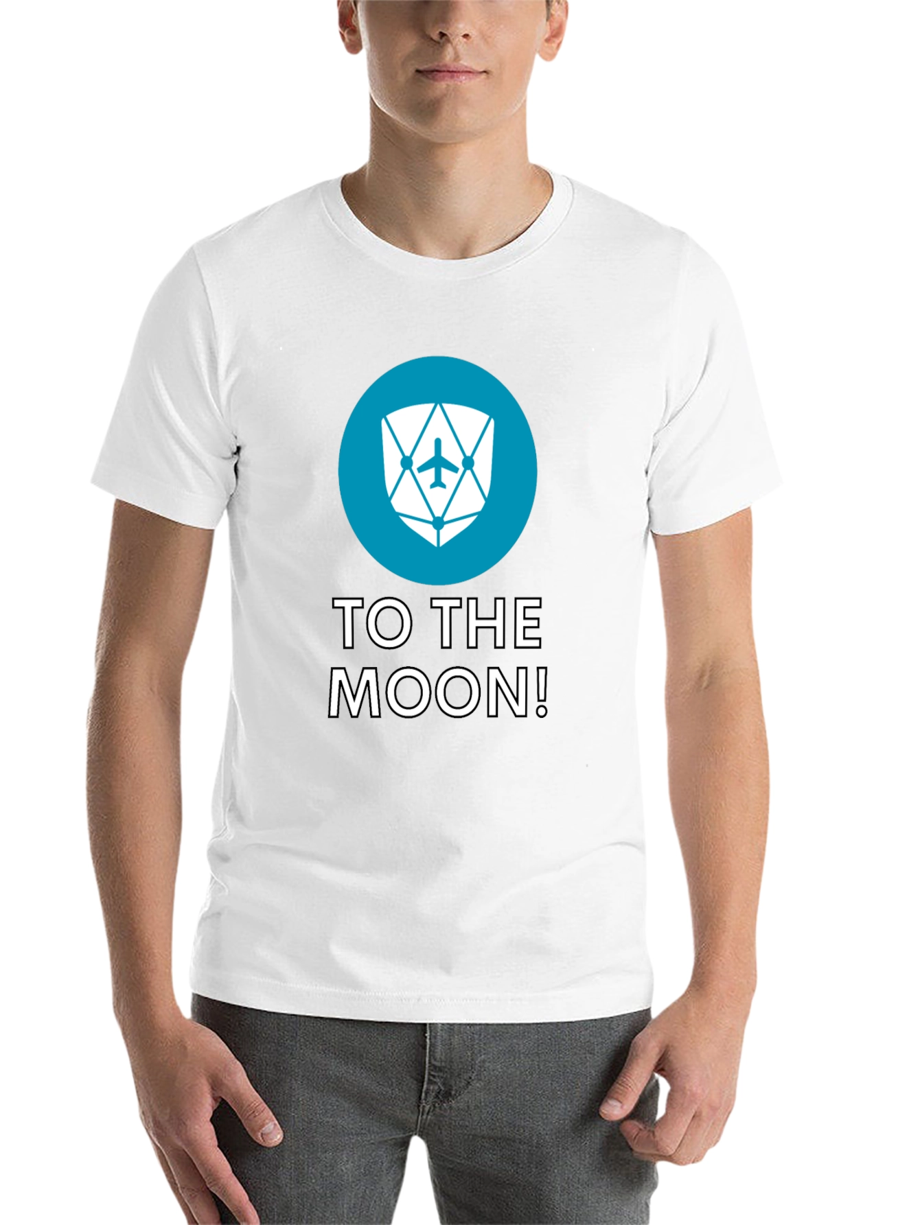 Black To The Moon Black Tee - Crypto Inspired Design view 14
