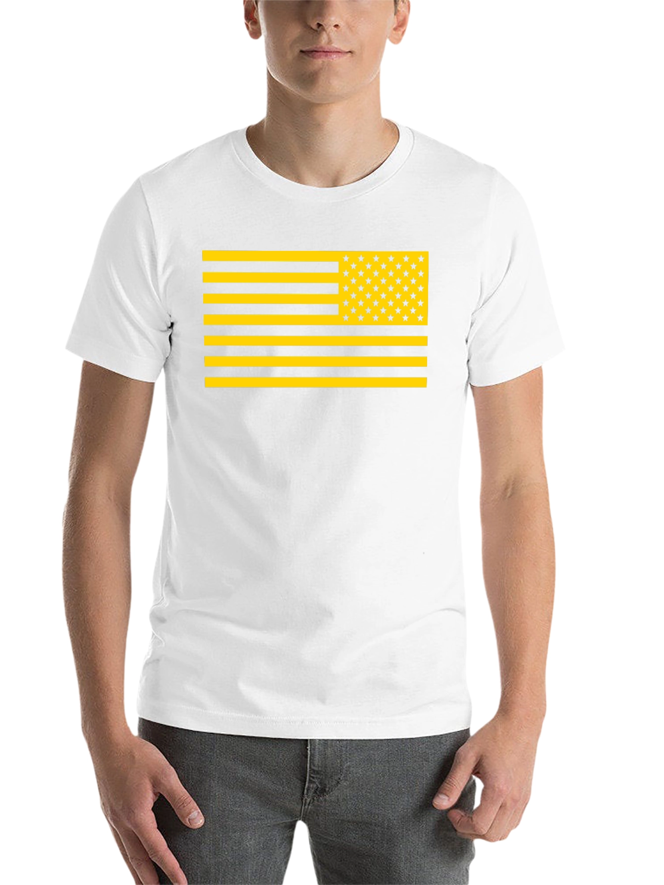Black Novelty American Flag Graphic T-Shirt view 14
