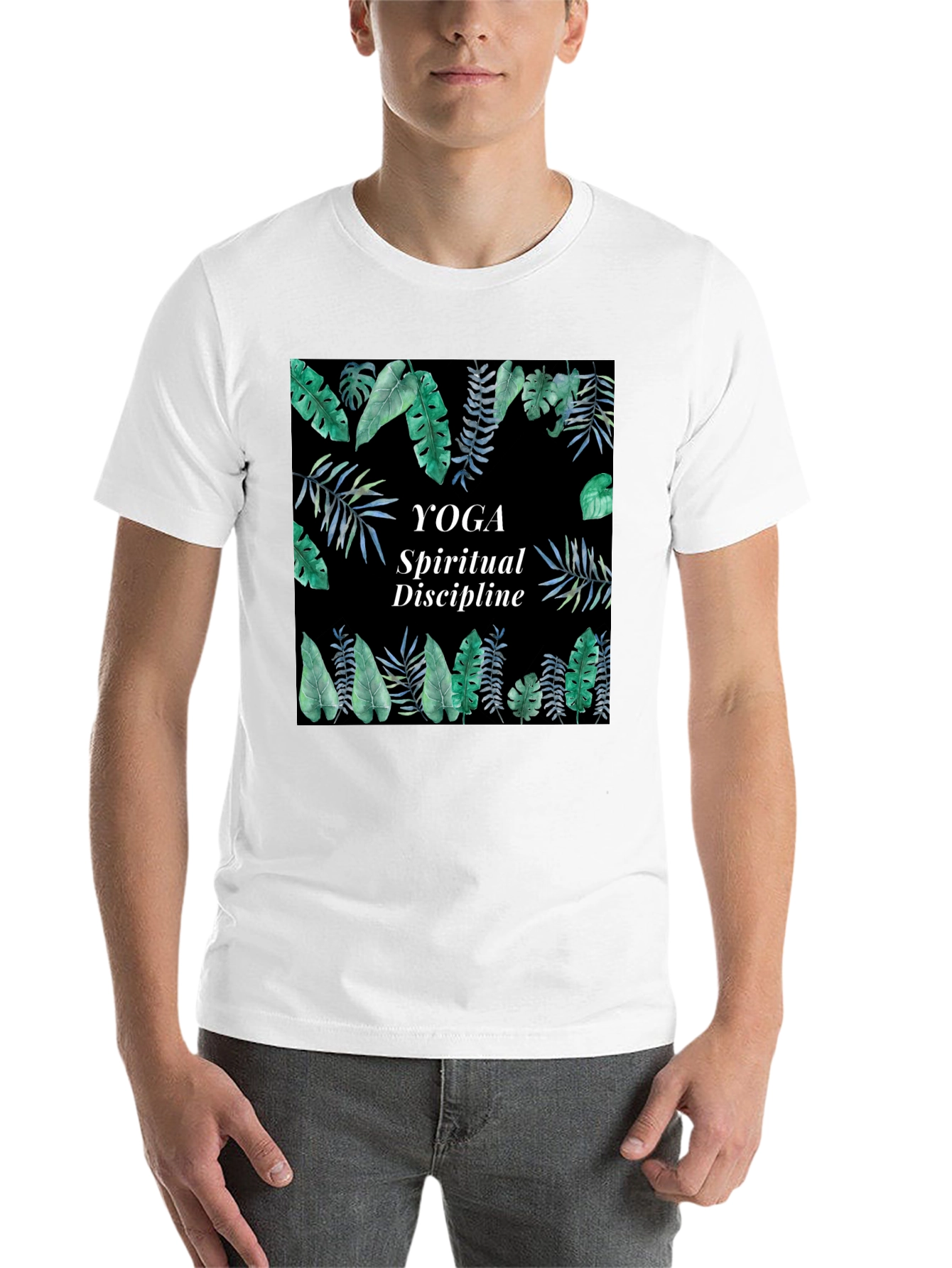 Black Yoga Spiritual Discipline T-Shirt view 14