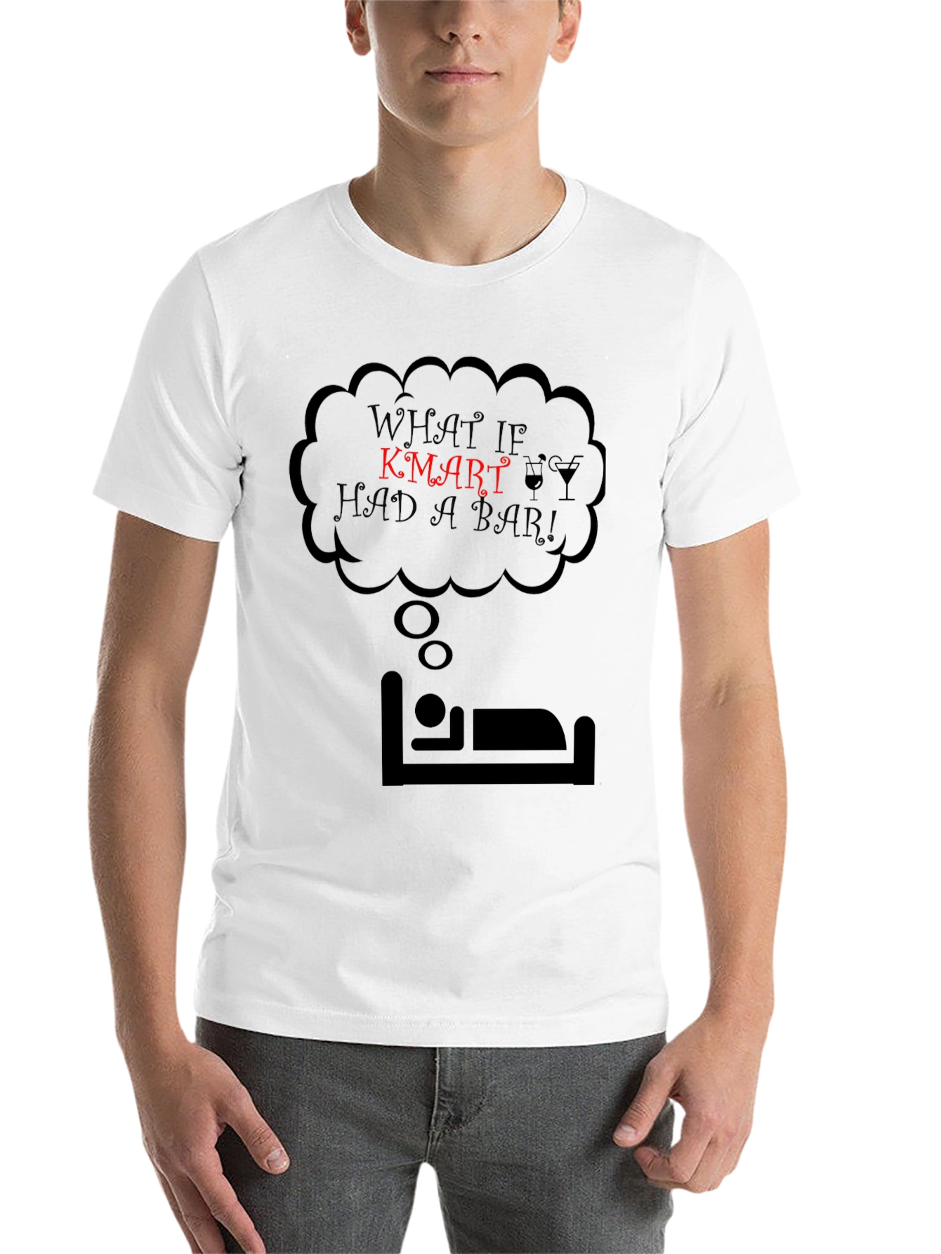 Black Kmart Bar T-Shirt - Novelty Graphic Tee view 14