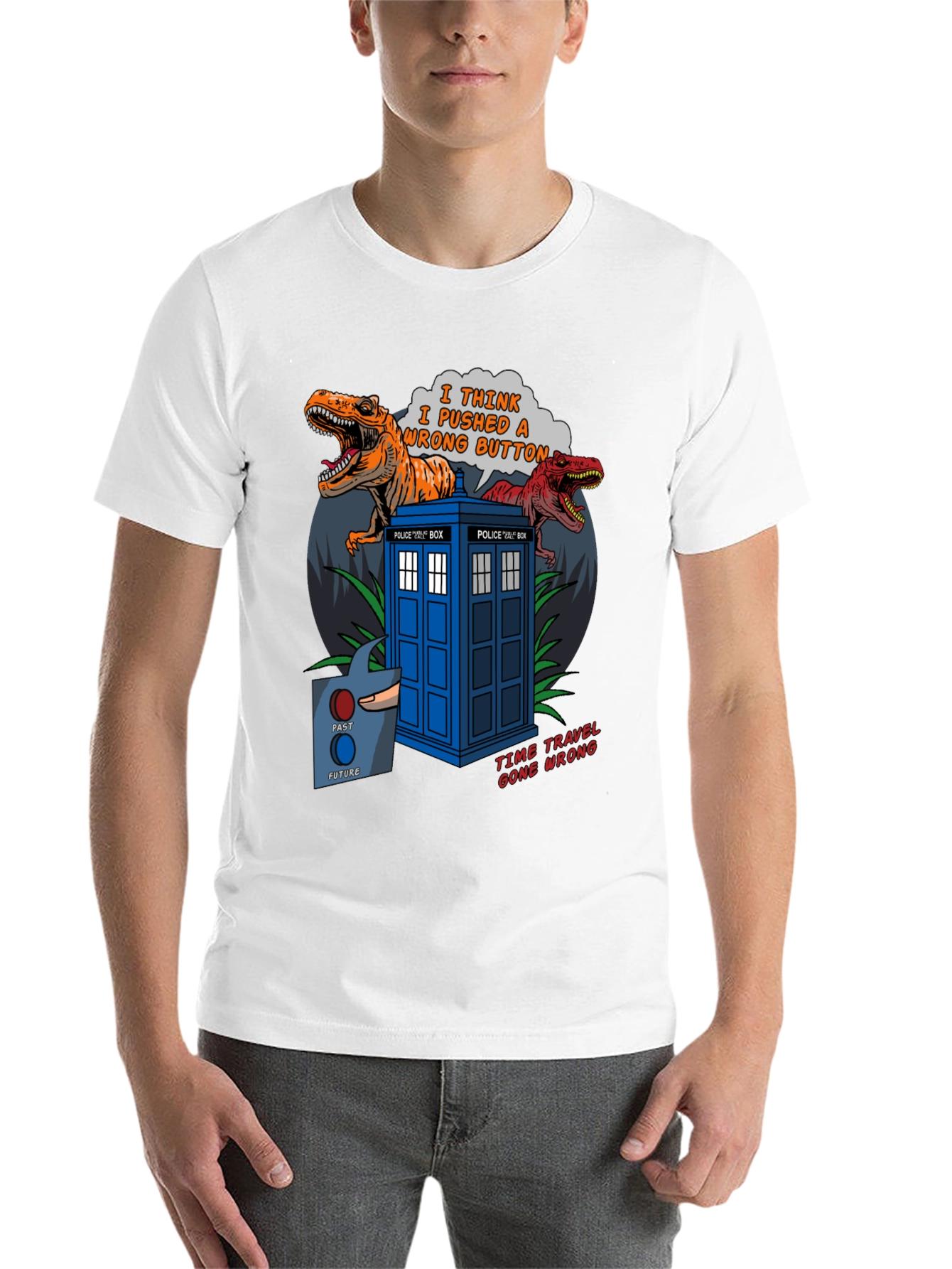 Black Time Travel Gone Wrong T-Shirt view 14