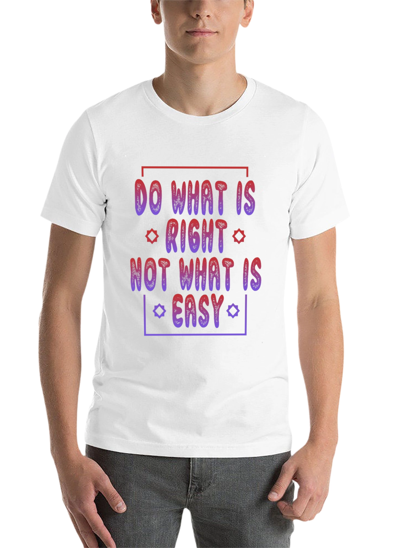 Black Motivational T-Shirt: Do What Is Right Graphic Tee view 14