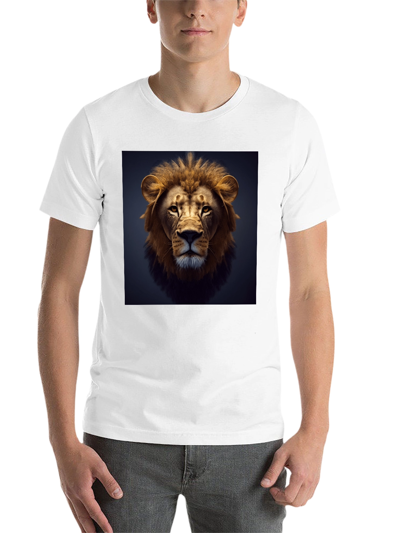 Black Lion Graphic Black T-Shirt view 14