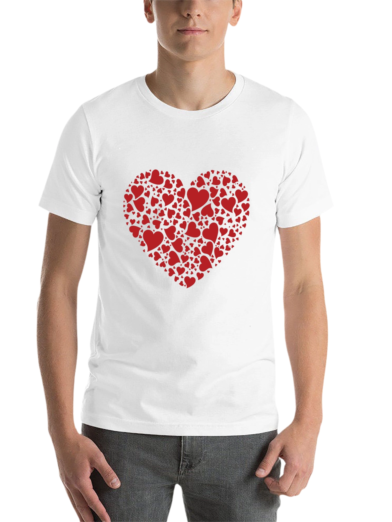 Black Heart of Hearts Black Graphic Tee view 14
