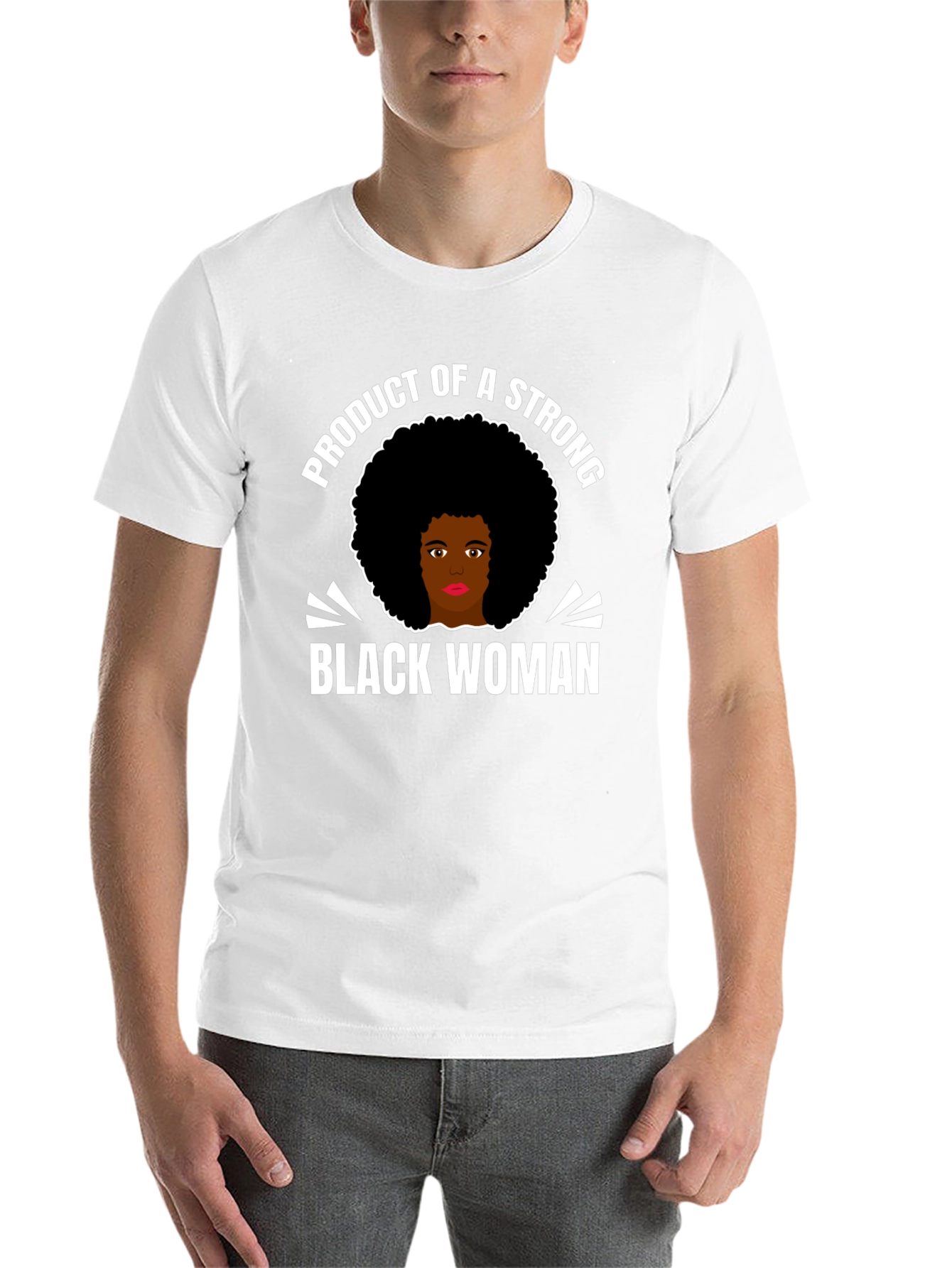 Black Strong Black Woman Graphic T-Shirt view 14