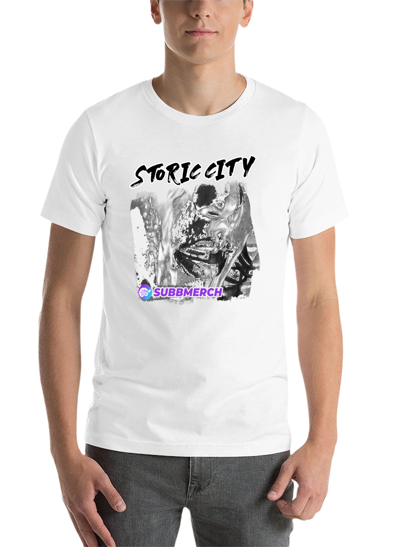 Black Storic City Black T-Shirt view 14