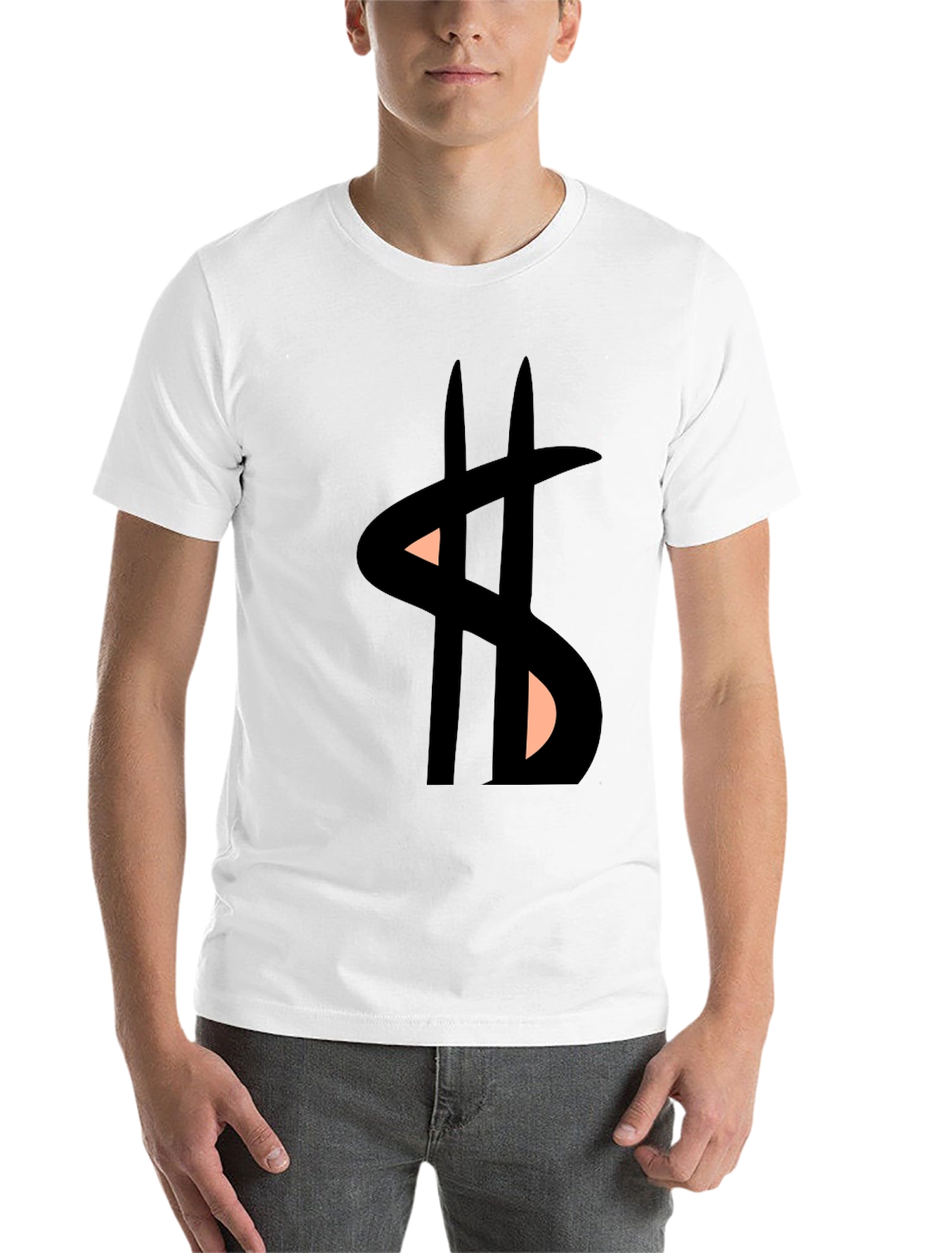 Black Graphic Print Men's Black Tee view 14