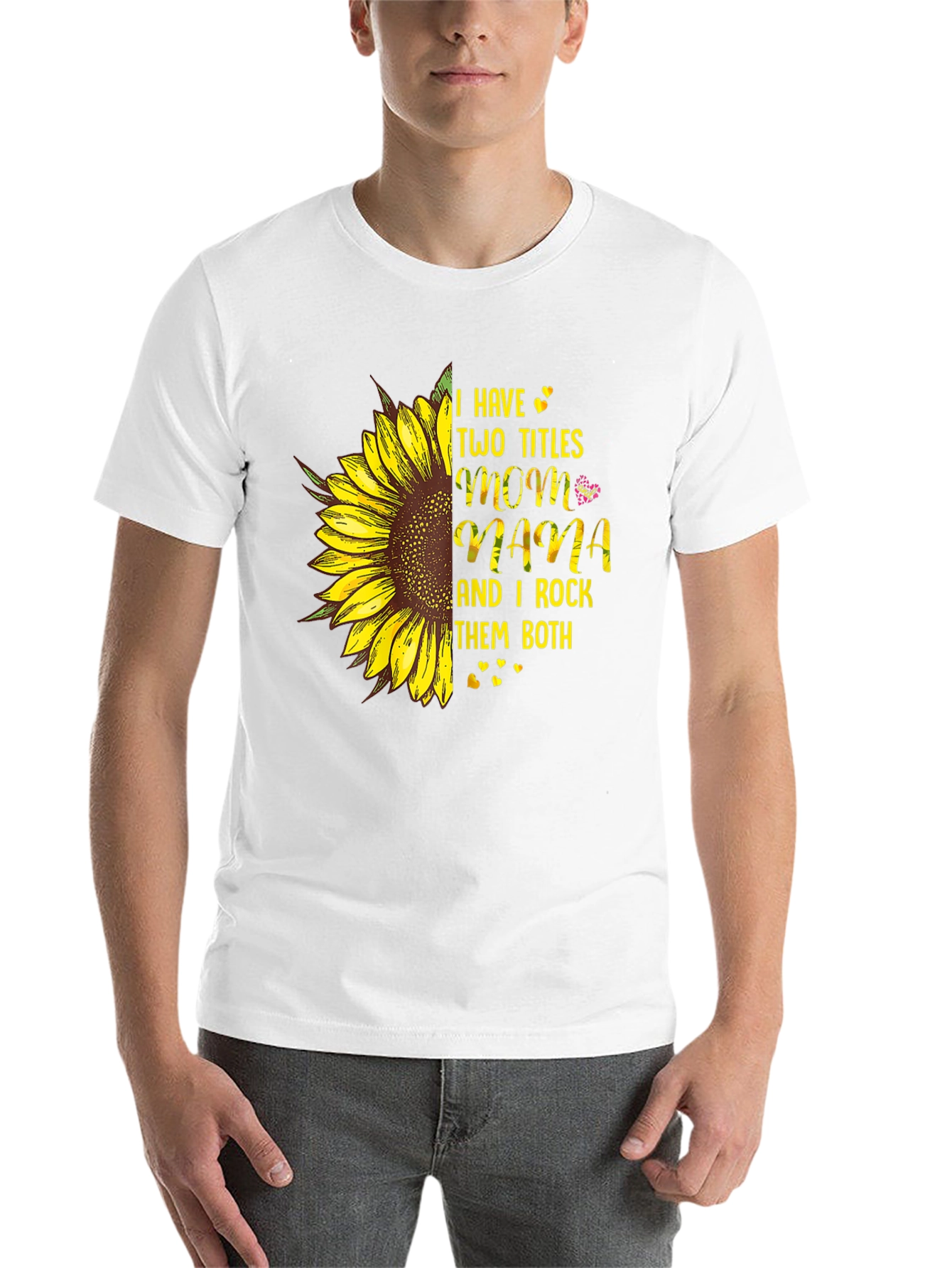 Mom & Mama Sunflower Graphic T-Shirt - 14