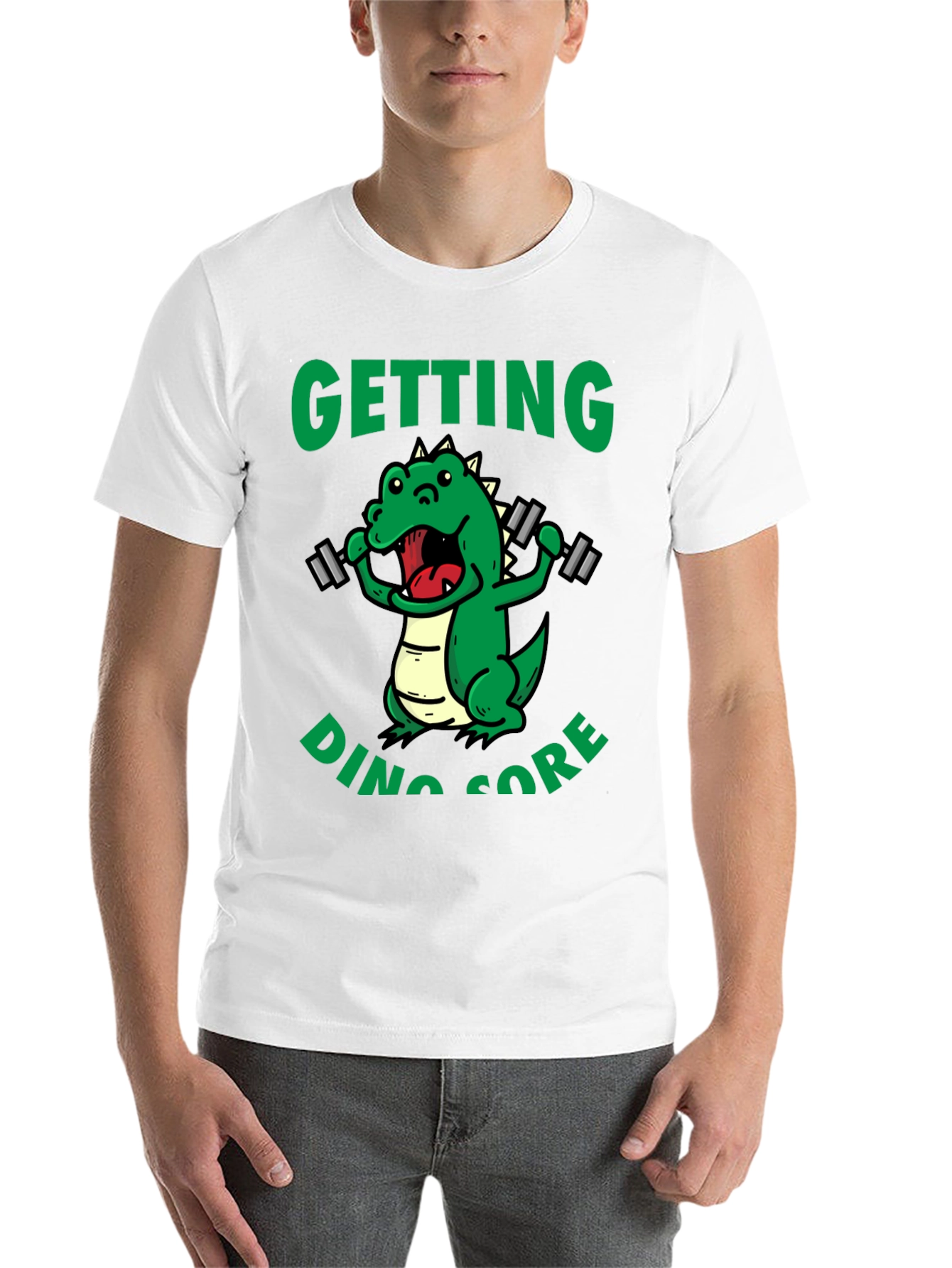 Black Getting Dino Sore T-Shirt - Black view 14