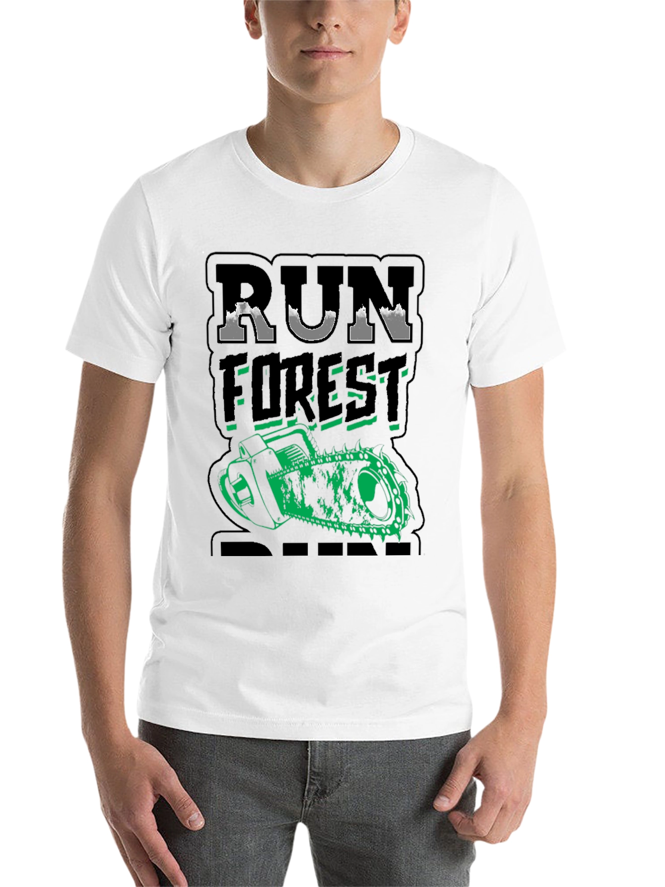 Black Run Forest Run Graphic Tee view 14