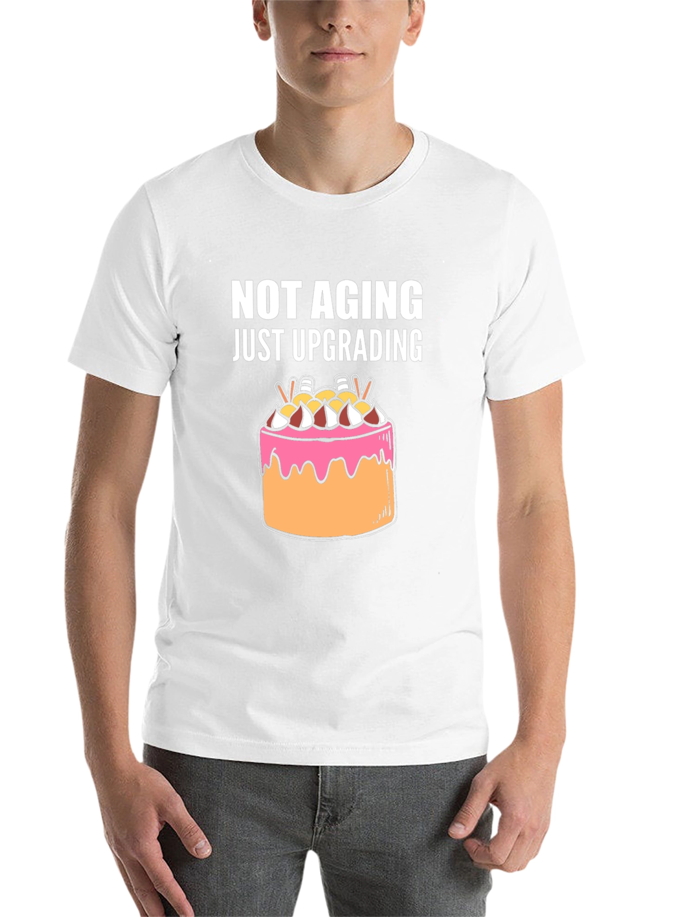 Black Not Aging Upgrading Graphic Tee view 14