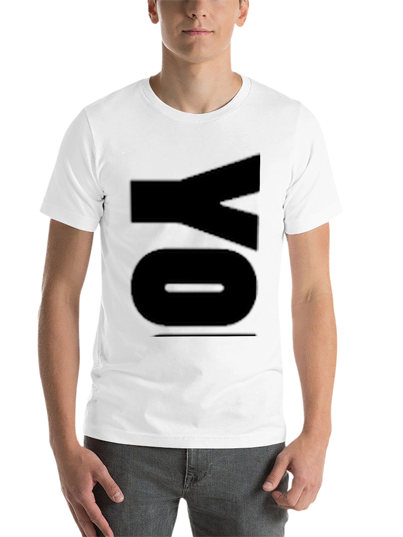 Black Bold 'YO' Graphic Tee - Black Casual Style view 14