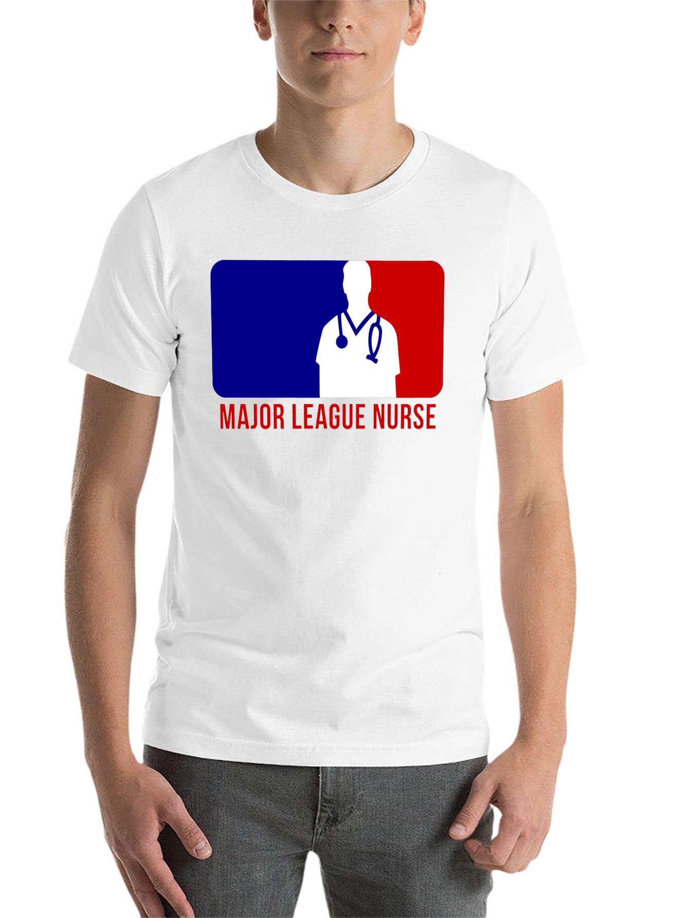 Black Major League Nurse T-Shirt - Baseball Inspired Design view 14