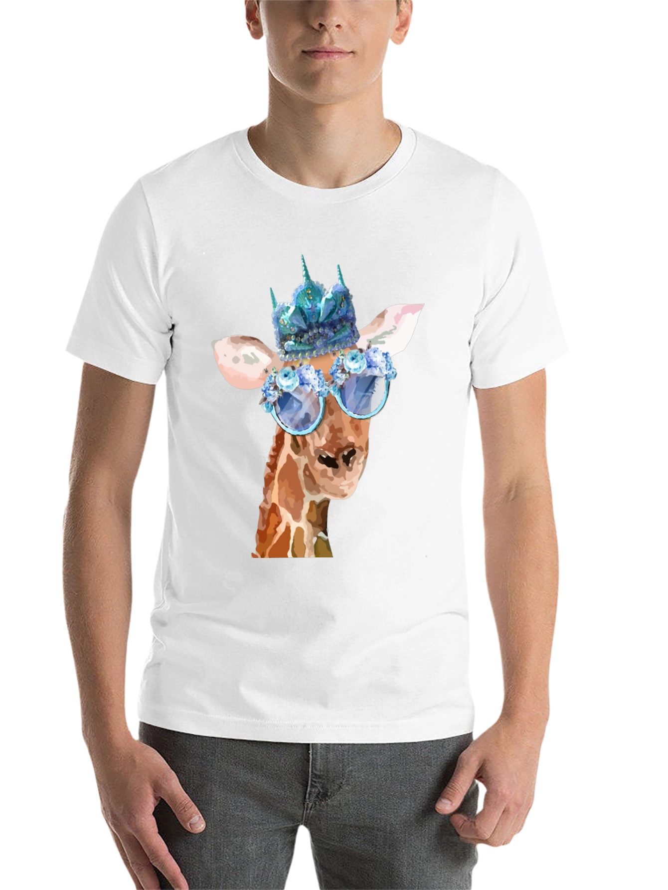 Black Giraffe Queen T-Shirt - Unique Animal Graphic Tee view 14