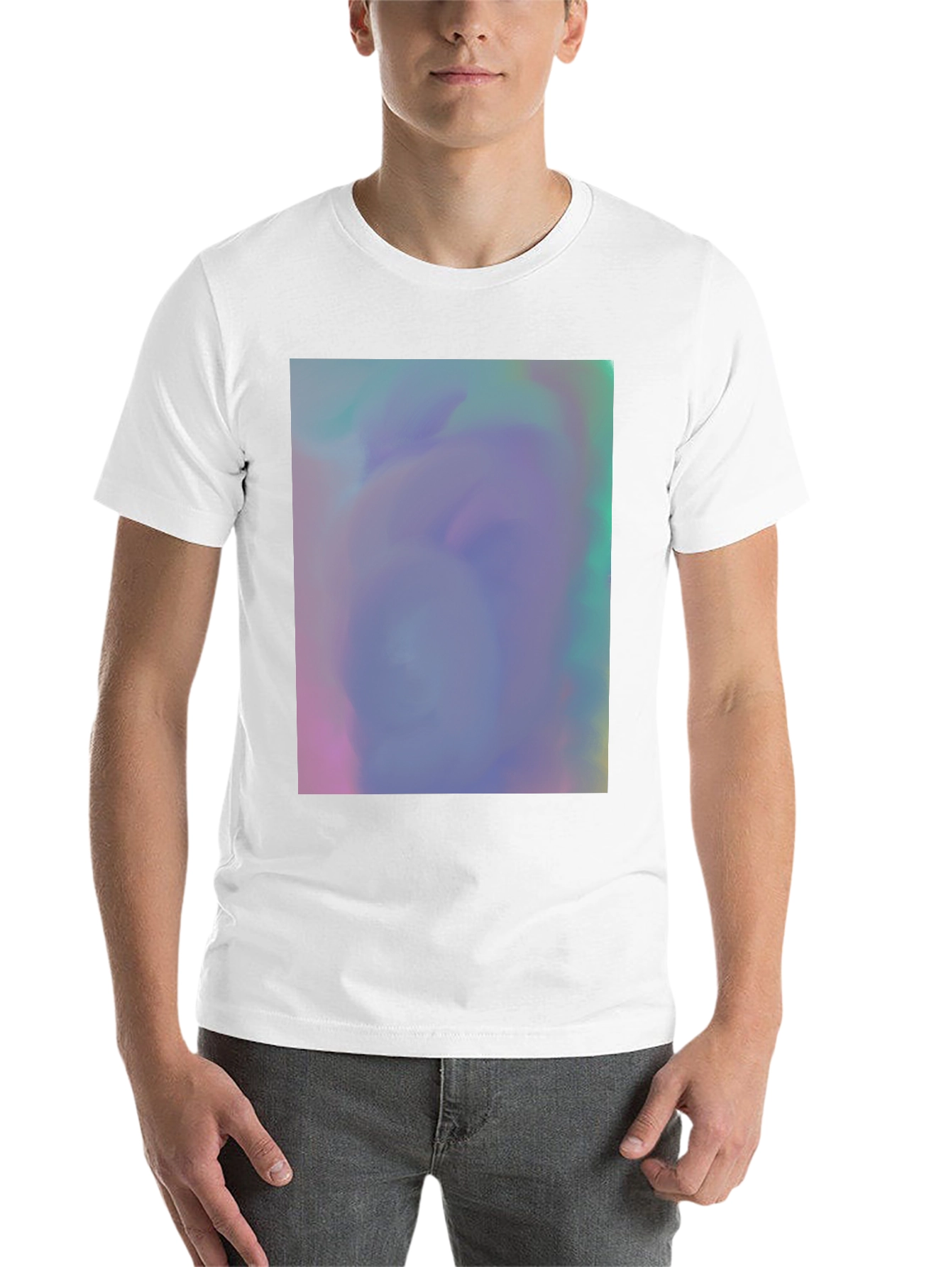 Black Vaporwave Dreamscape Graphic Tee - Soft Cotton Blend view 14