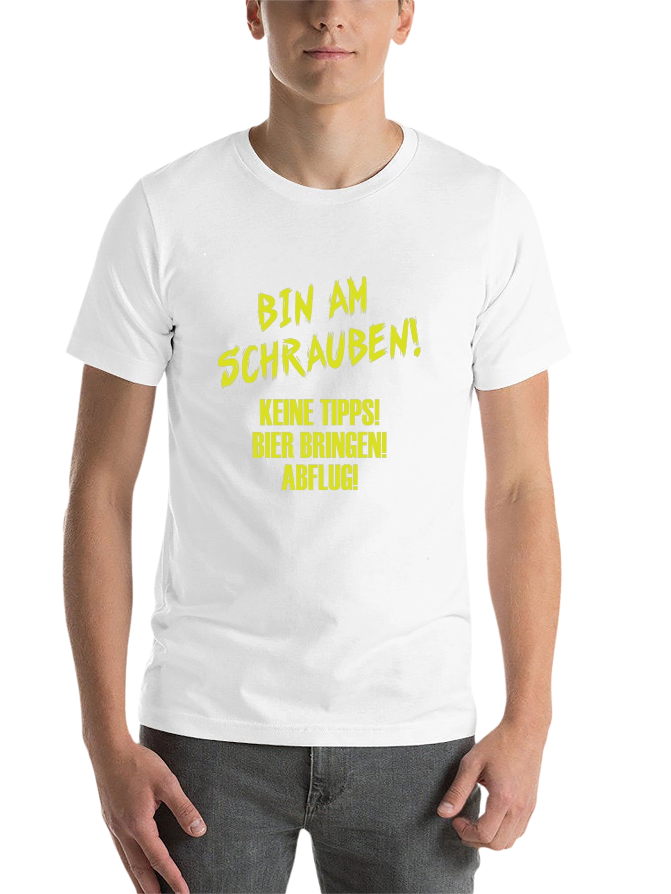 Funny Mechanic T-Shirt - Bin Am Schrauben! Beer & No Tips! - 14