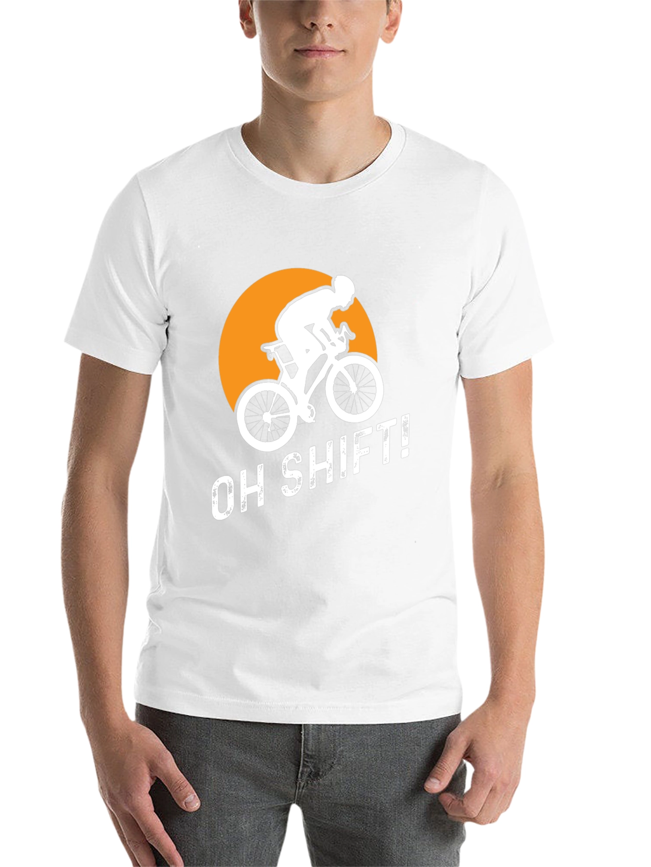 Black Oh Shift! Cyclist Graphic Tee view 14