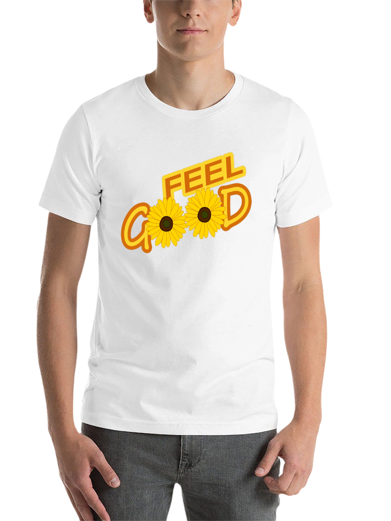 Black Feel Good Sunflower Graphic Tee - Black view 14