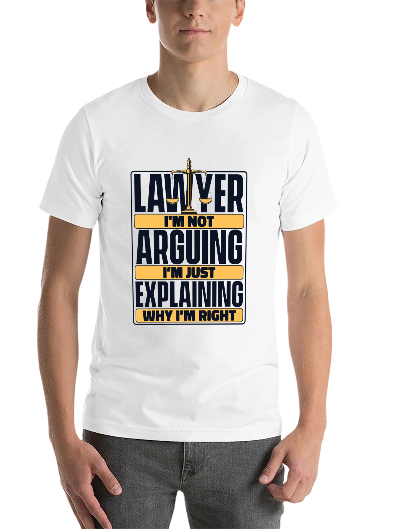 Black Lawyer Humor T-Shirt - I'm Not Arguing, I'm Explaining view 14