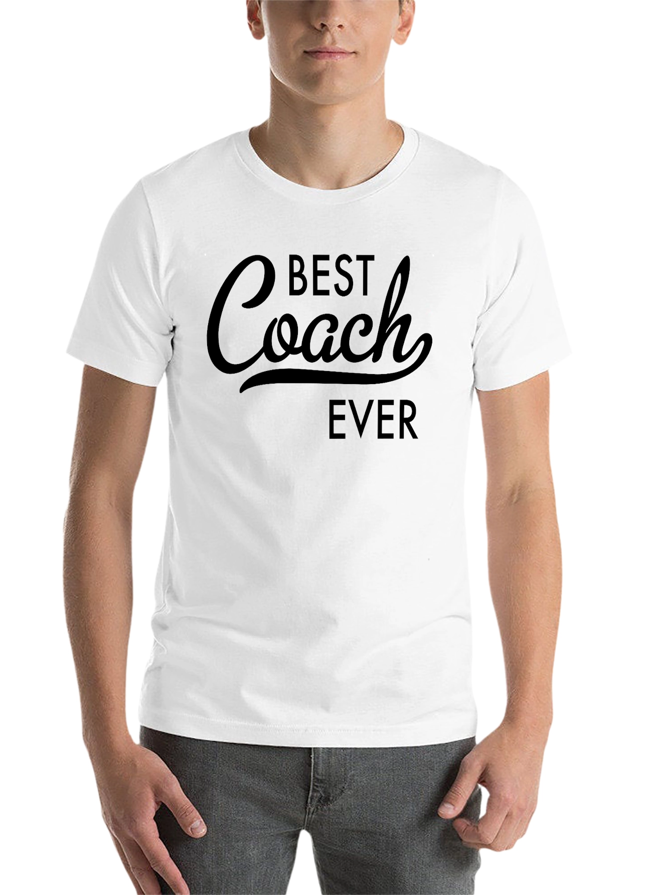 Black Best Coach Ever T-Shirt view 14