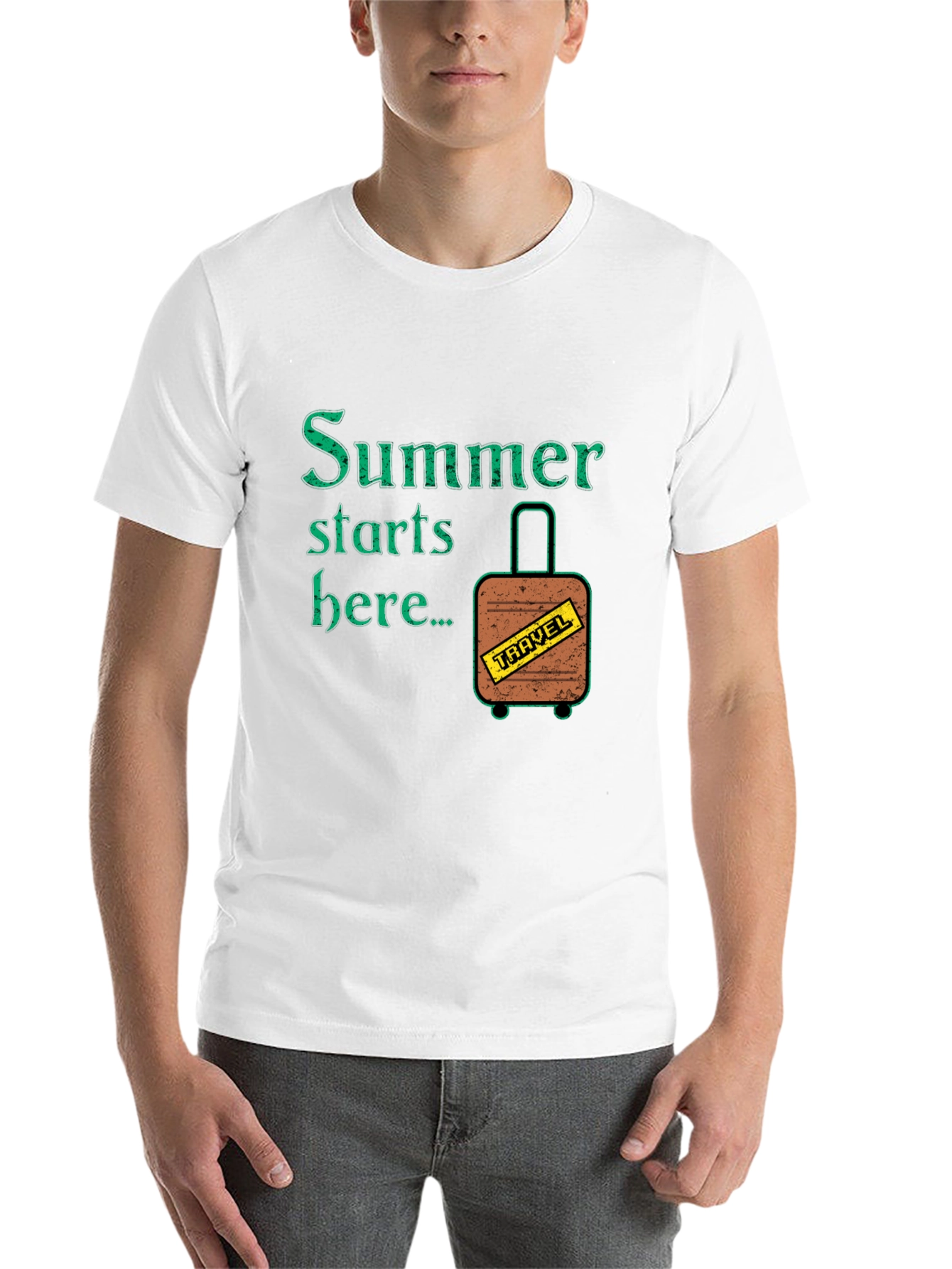 Black Summer Travel T-Shirt view 14